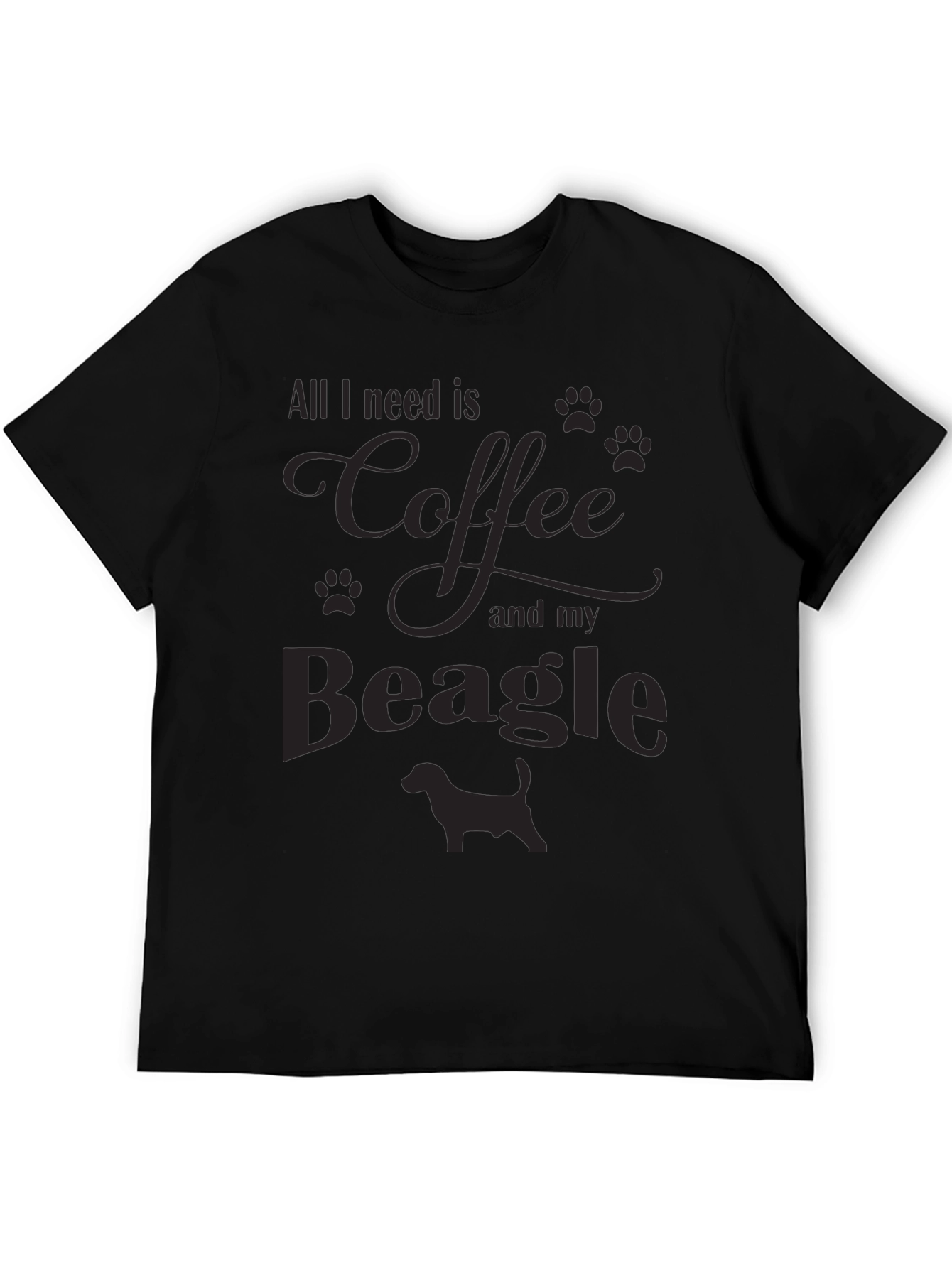 Coffee & Beagle T-Shirt - Mens Casual Tee