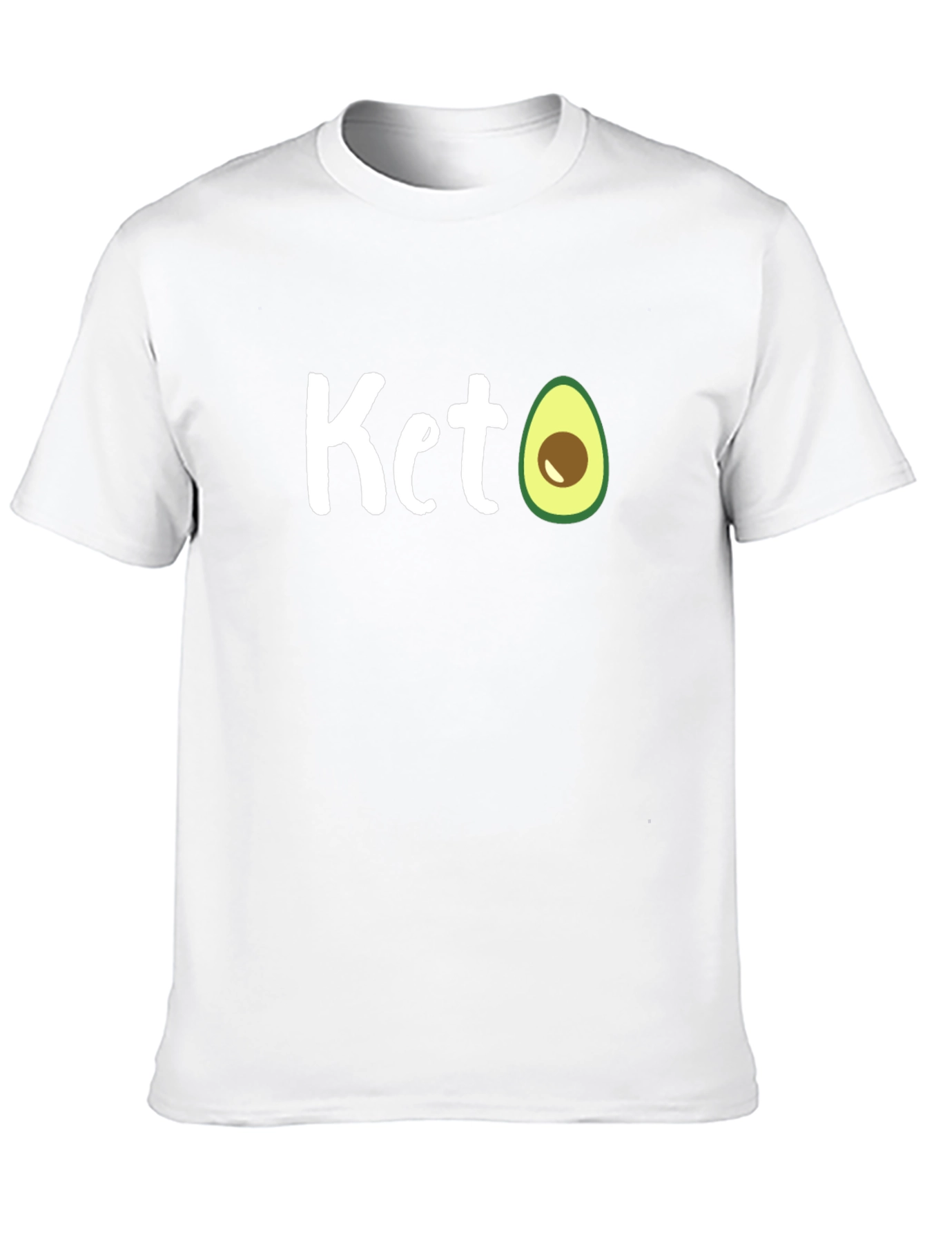 Keto Avocado T-Shirt - Black Cotton Tee