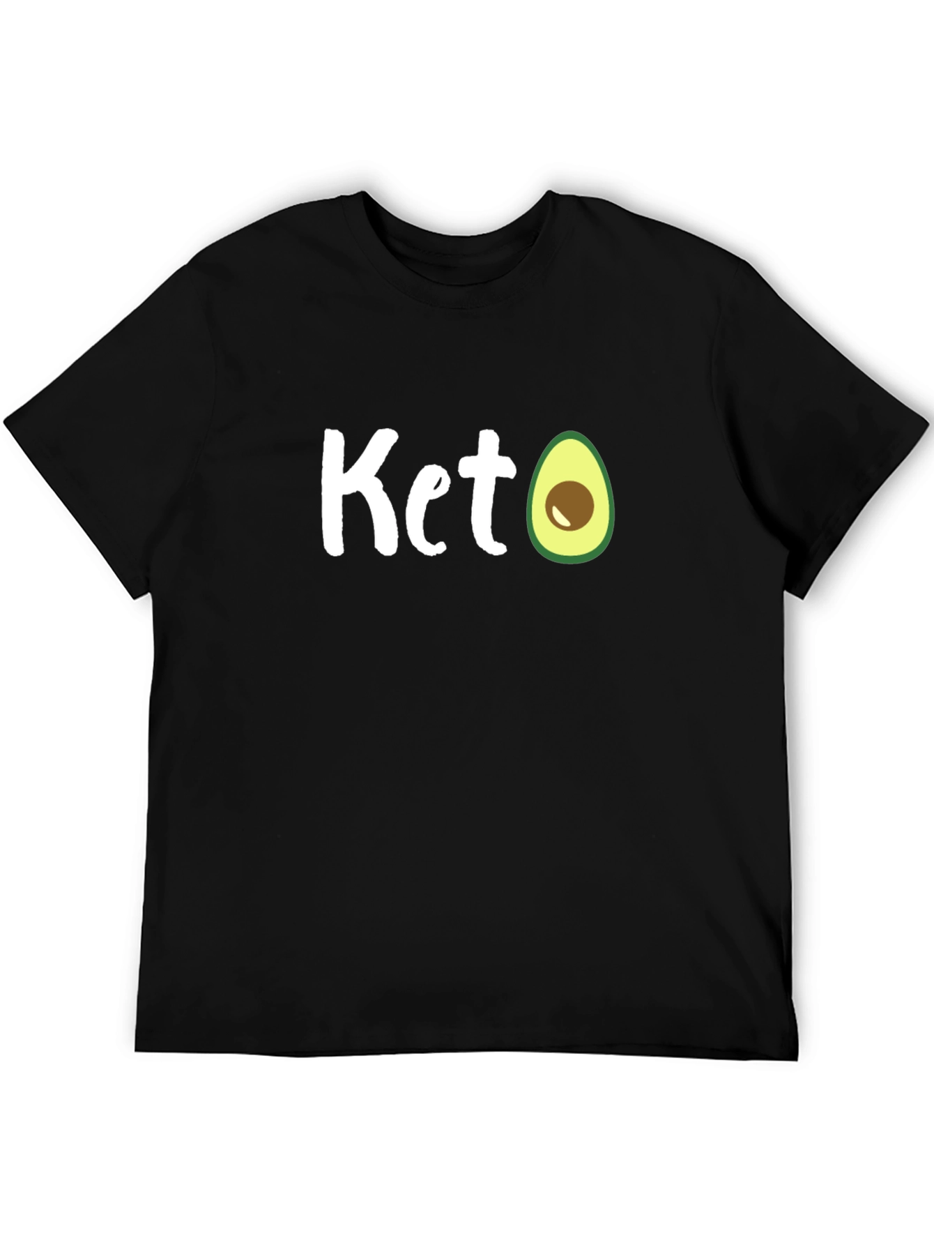 Keto Avocado T-Shirt - Black Cotton Tee
