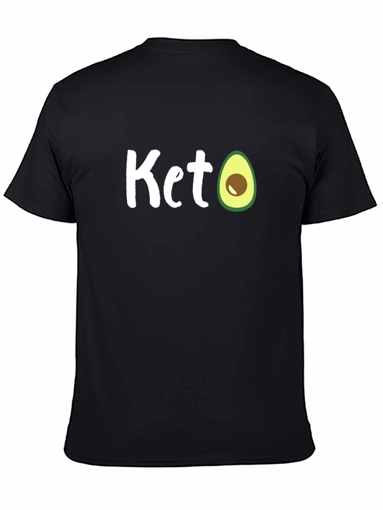 Keto Avocado T-Shirt - Black Cotton Tee