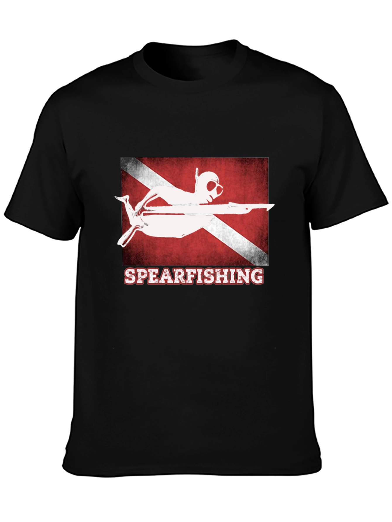 Spearfishing T-Shirt - Diver Flag Design