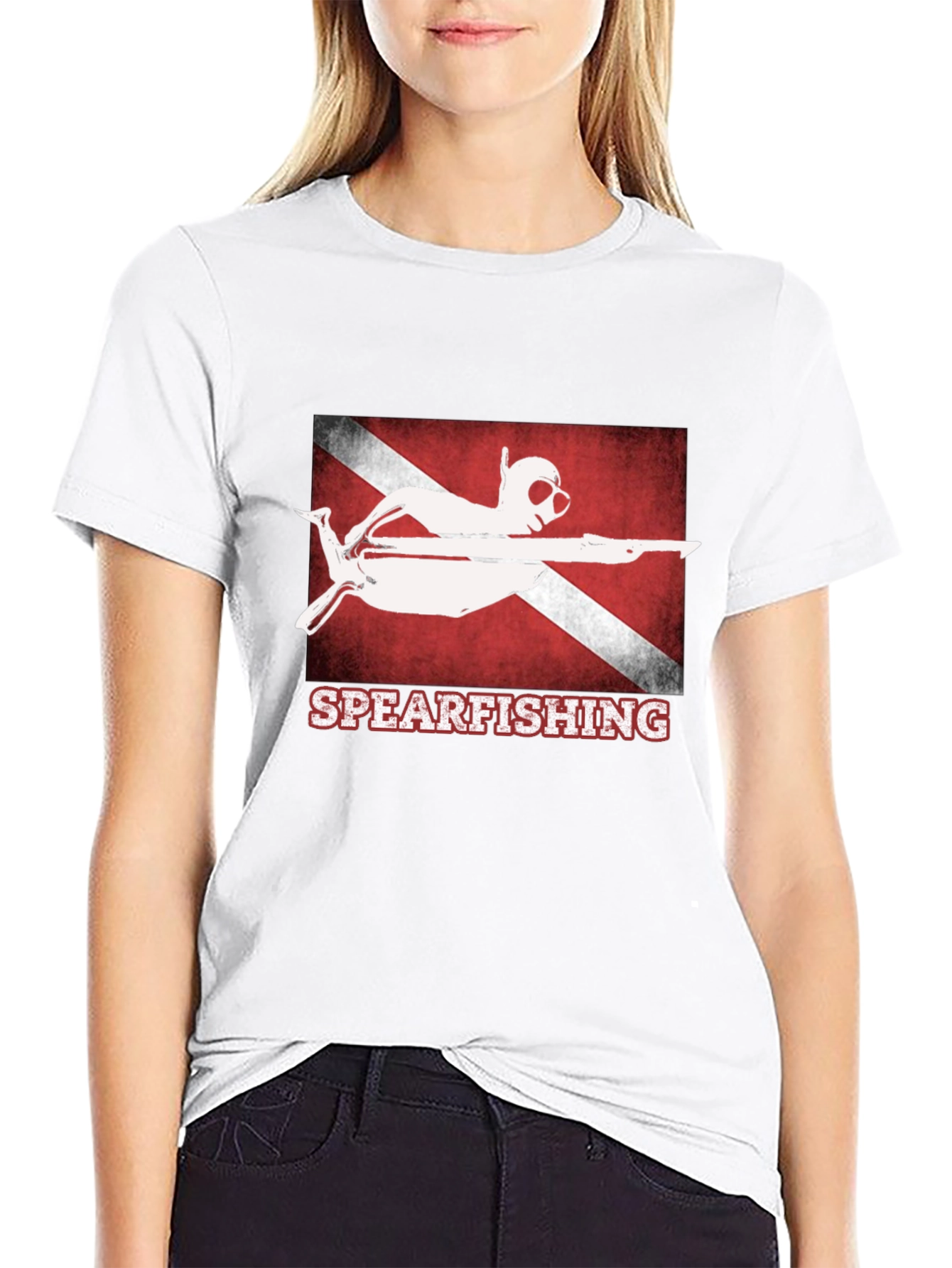 Spearfishing T-Shirt - Diver Flag Design