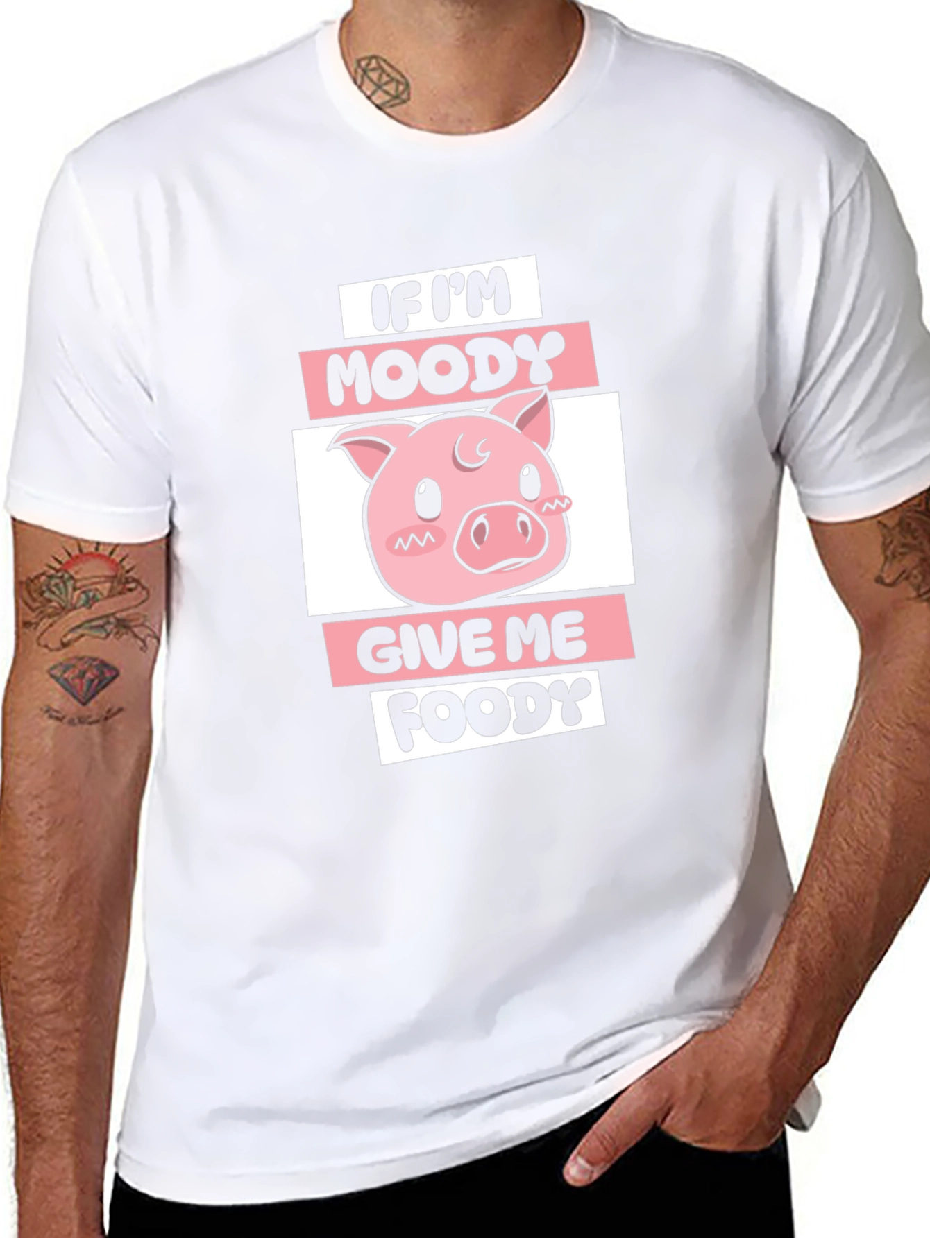 Moody Piggy T-Shirt - Give Me Foody!