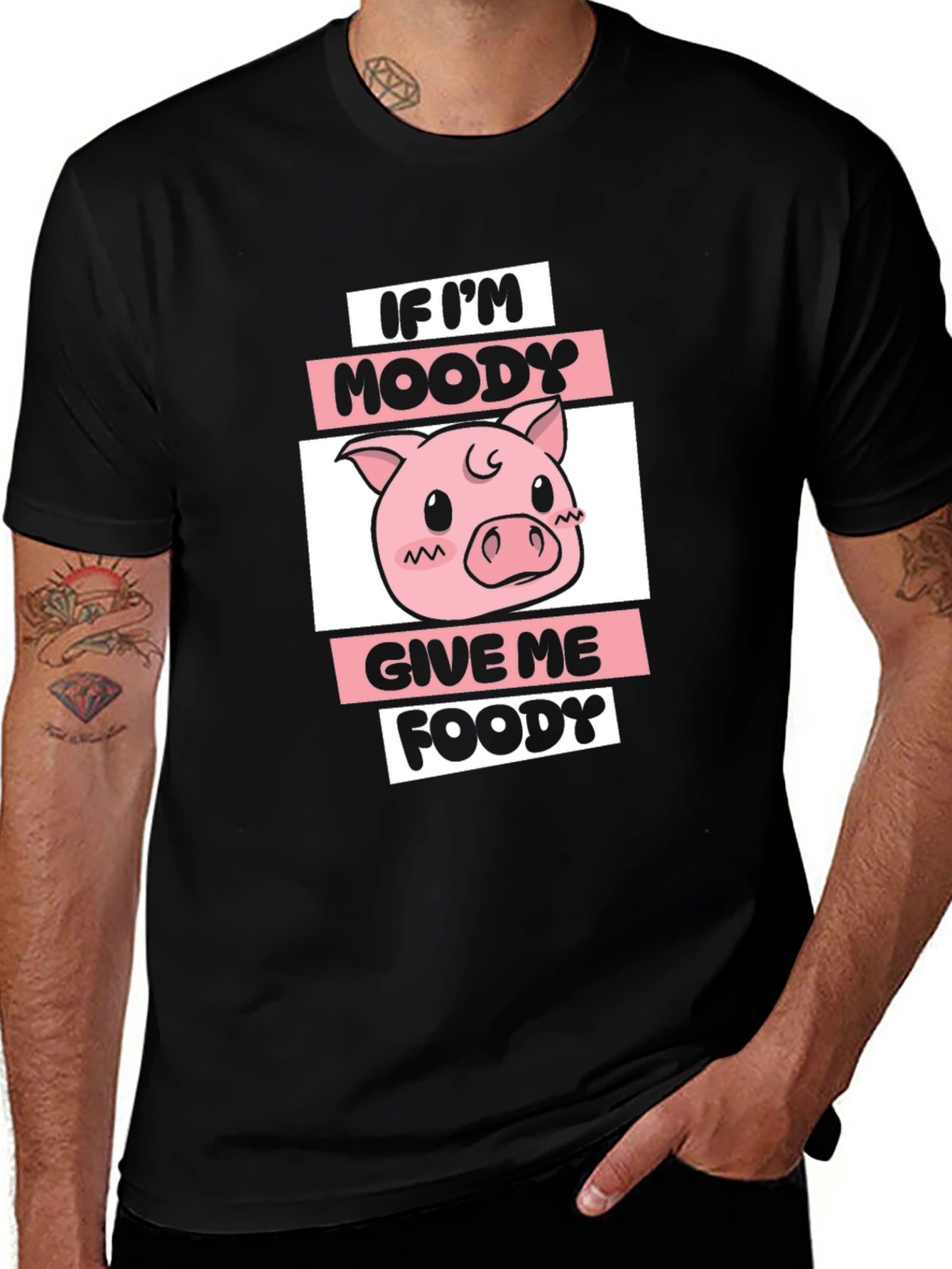 Moody Piggy T-Shirt - Give Me Foody!