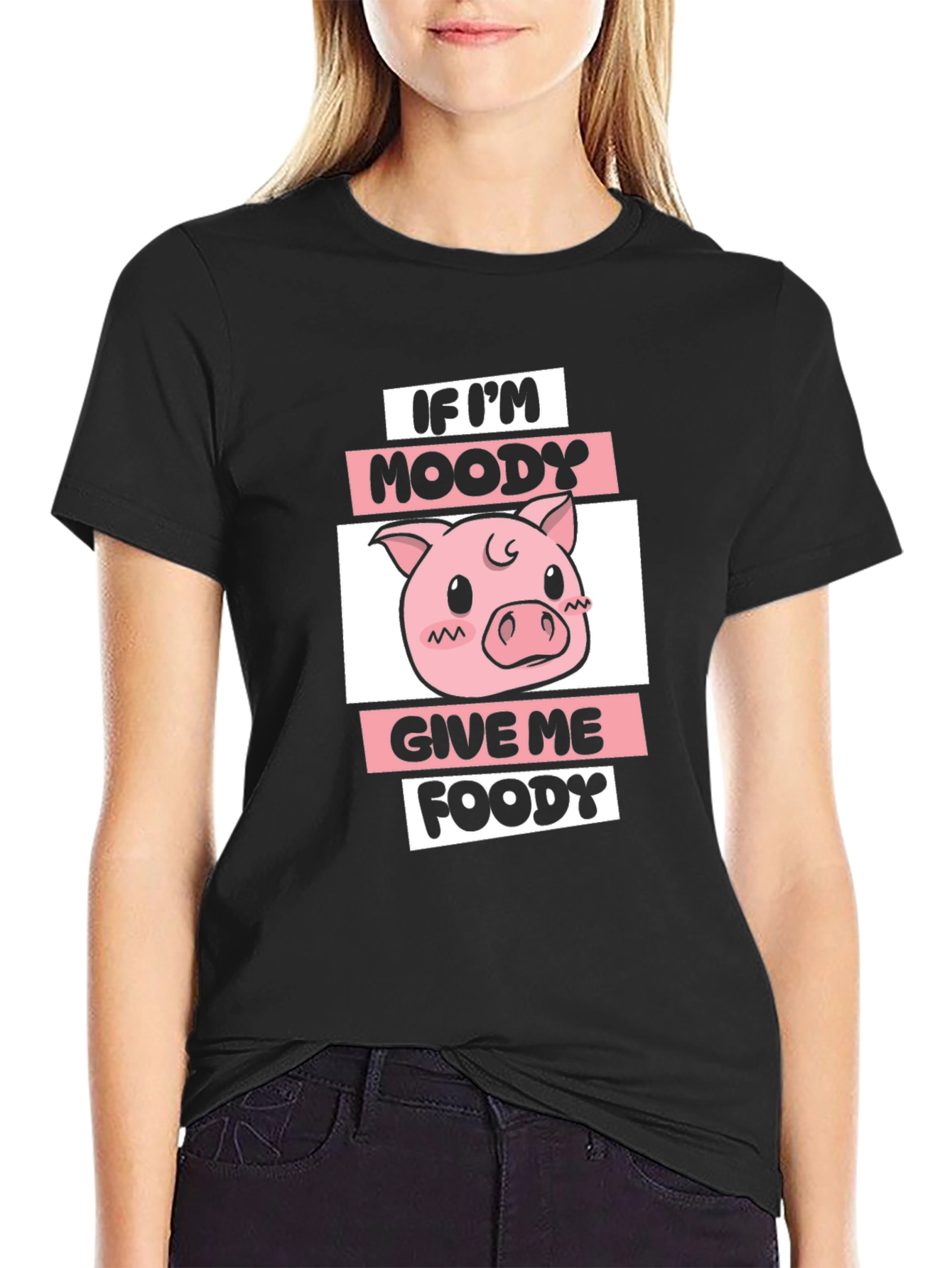 Moody Piggy T-Shirt - Give Me Foody!