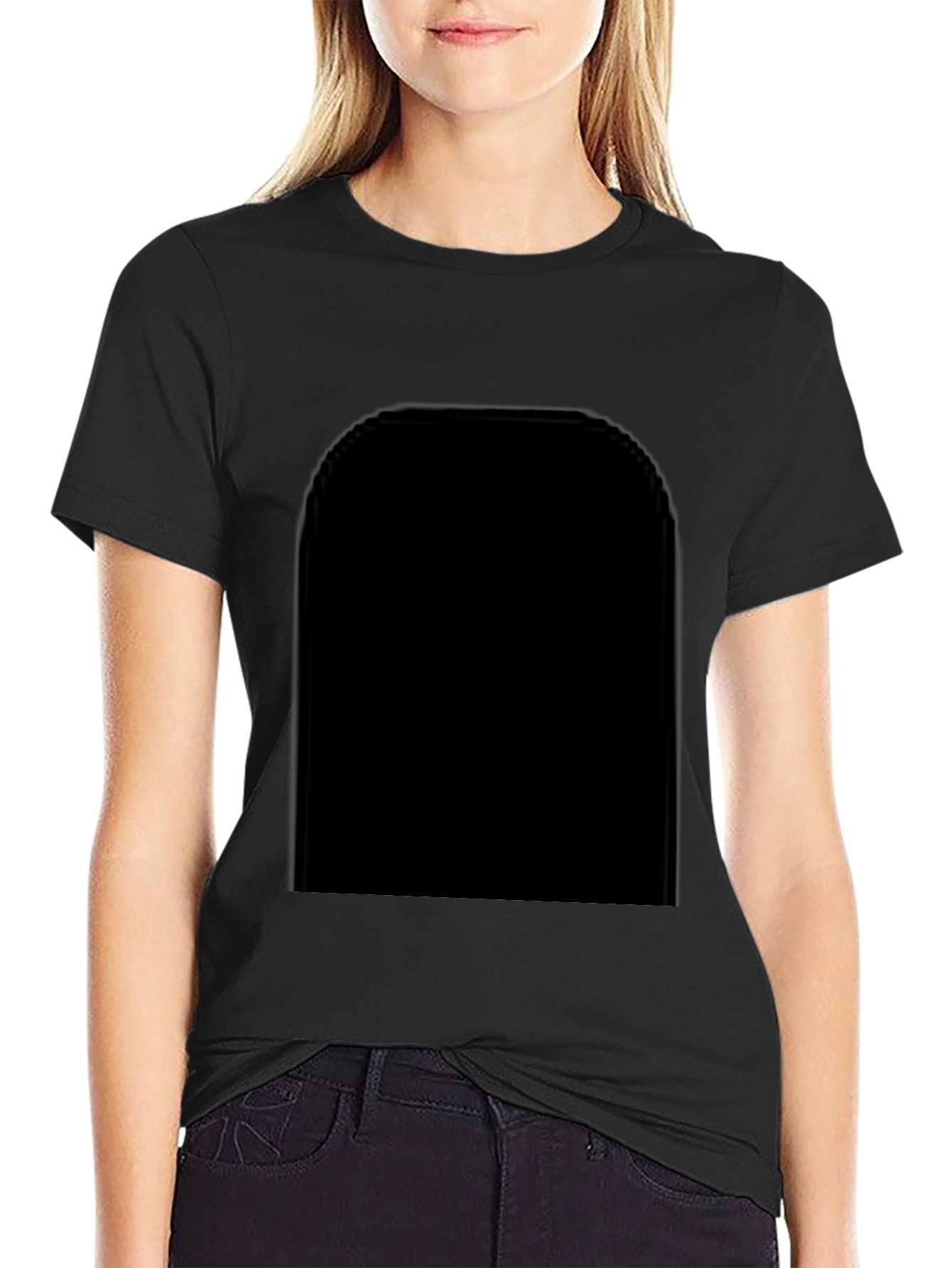 Mens Classic Black Short-Sleeve T-Shirt