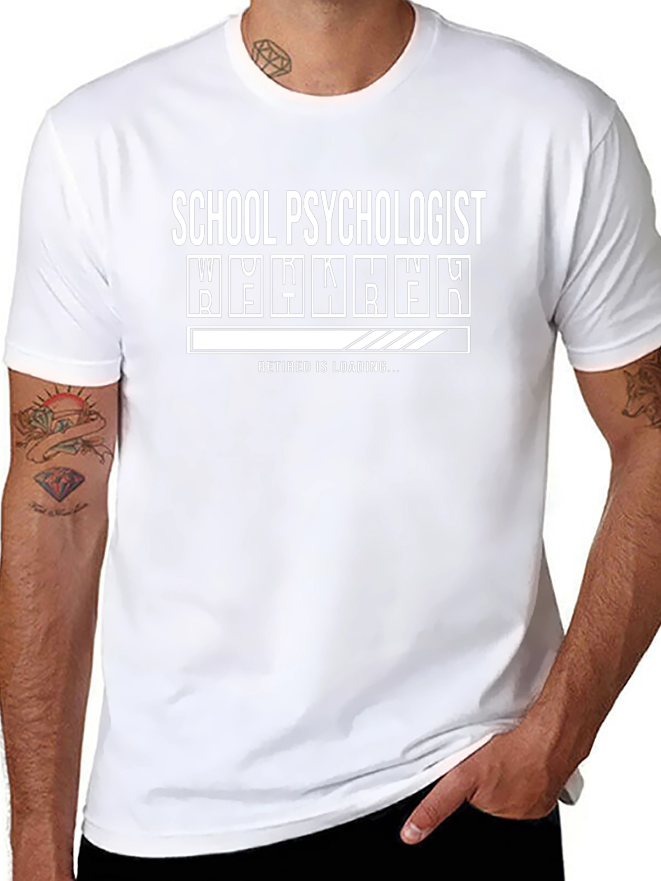 School Psychologist Retirement Loading T-Shirt