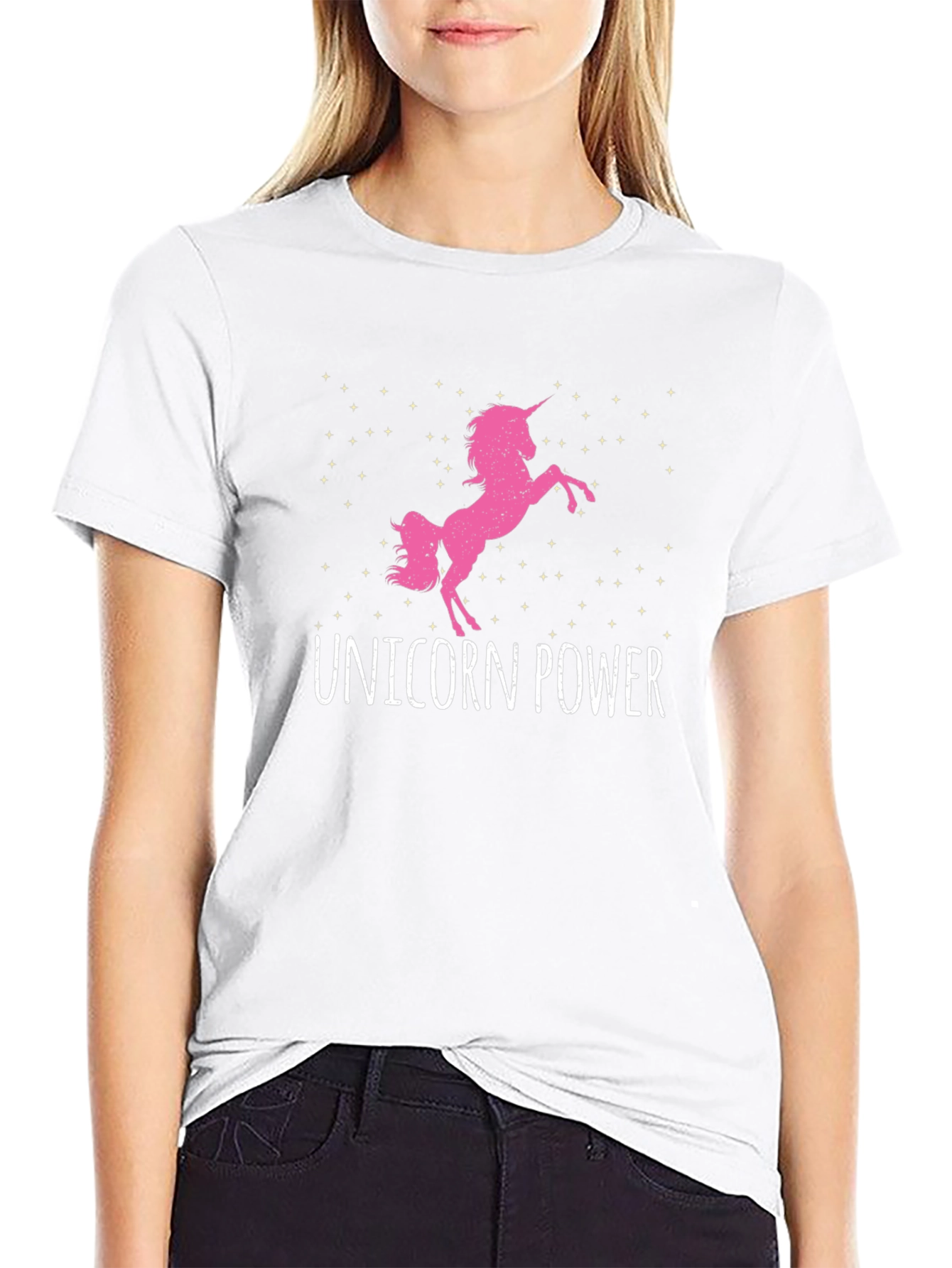 Unicorn Power Black T-Shirt