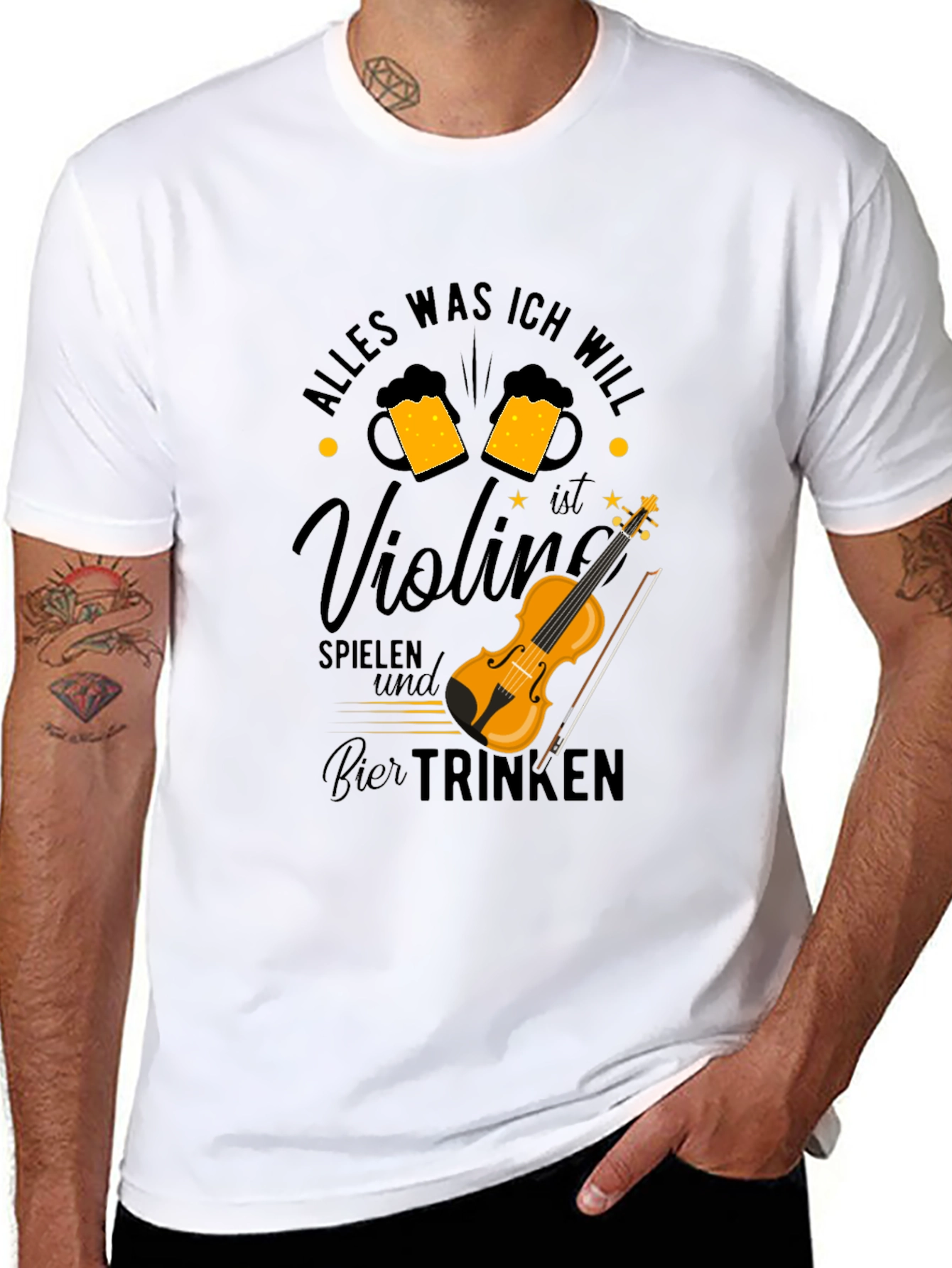 Violin and Beer T-Shirt