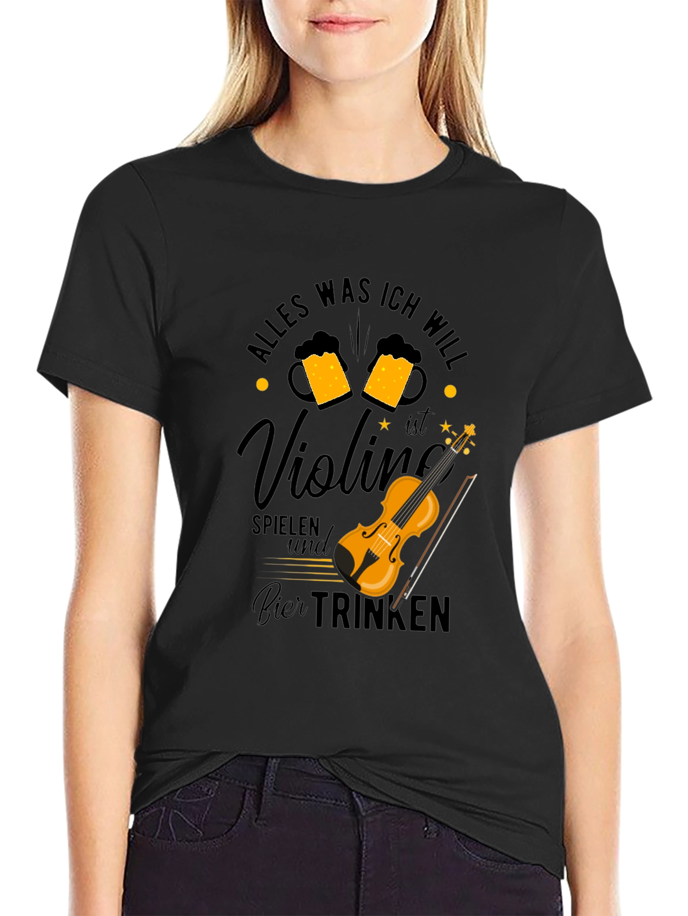 Violin and Beer T-Shirt