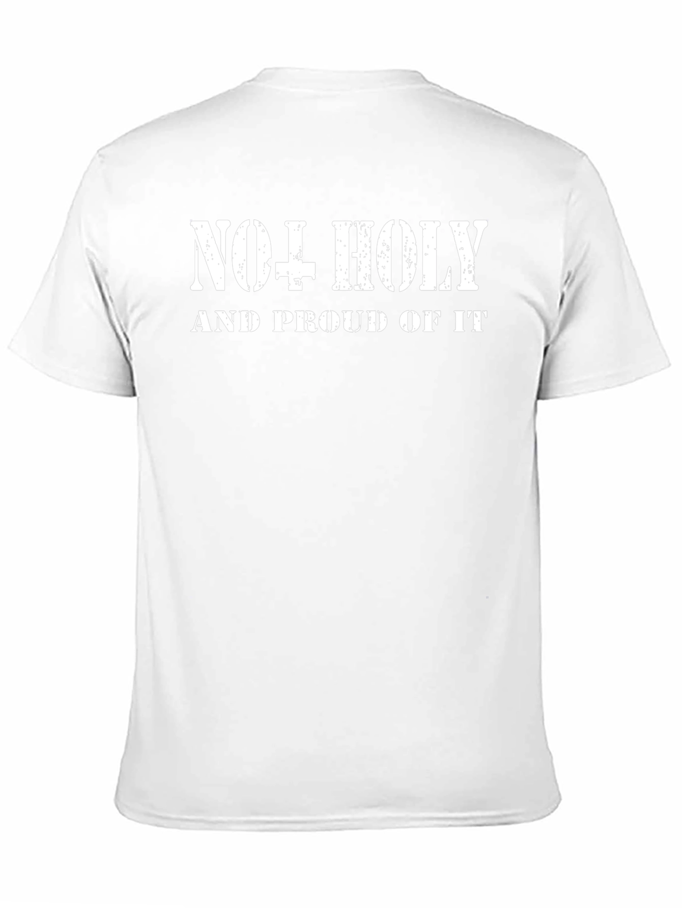 No + Holy Graphic T-Shirt - Black