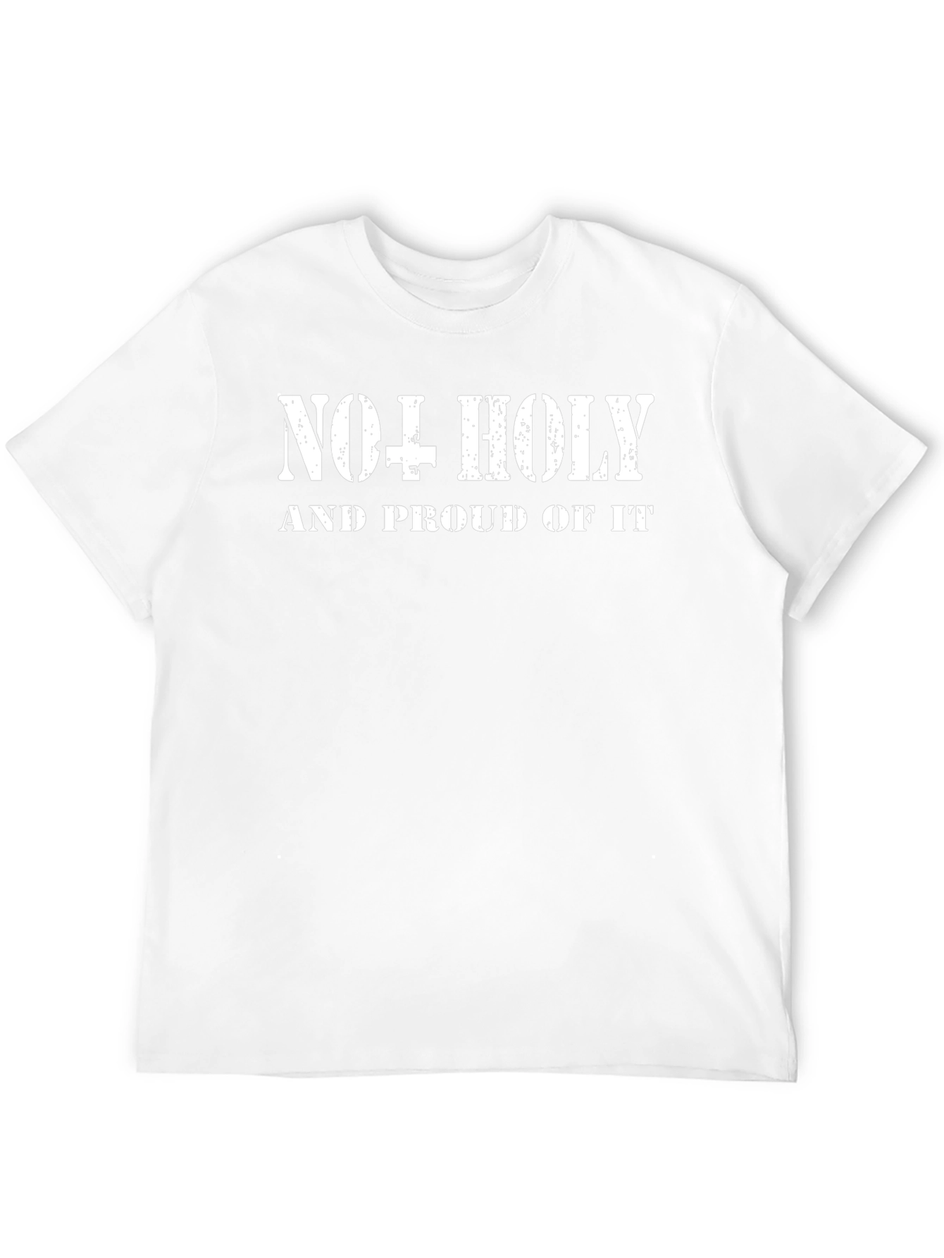 No + Holy Graphic T-Shirt - Black