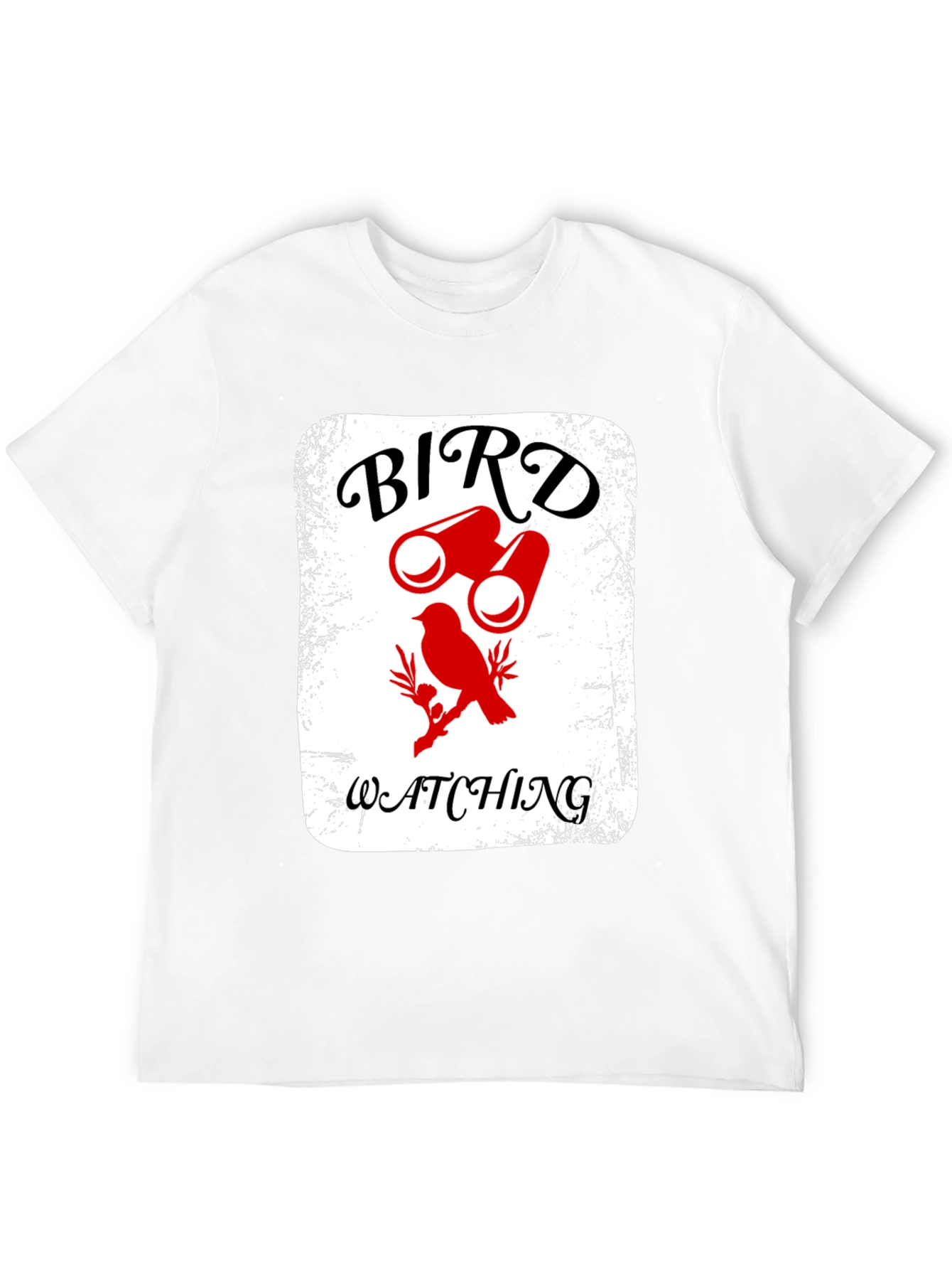Bird Watching T-Shirt - Binoculars & Bird Graphic Tee