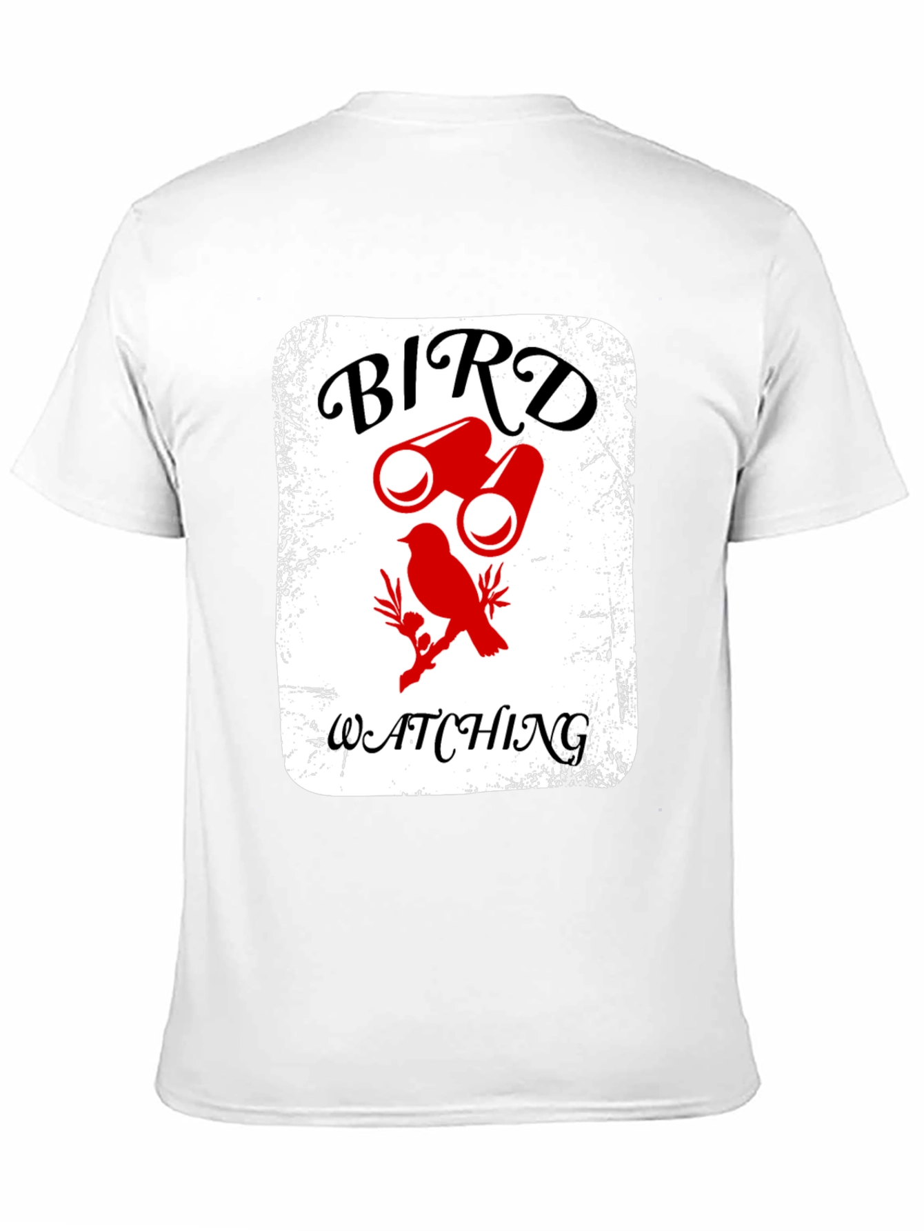 Bird Watching T-Shirt - Binoculars & Bird Graphic Tee