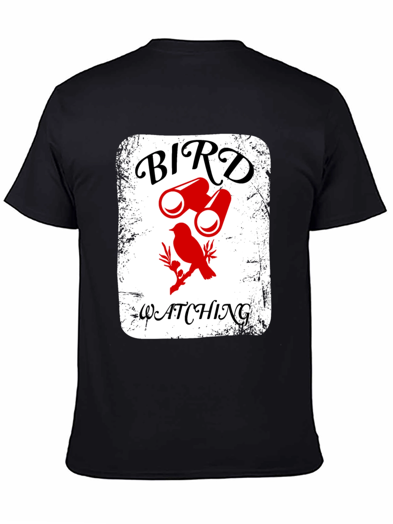 Bird Watching T-Shirt - Binoculars & Bird Graphic Tee