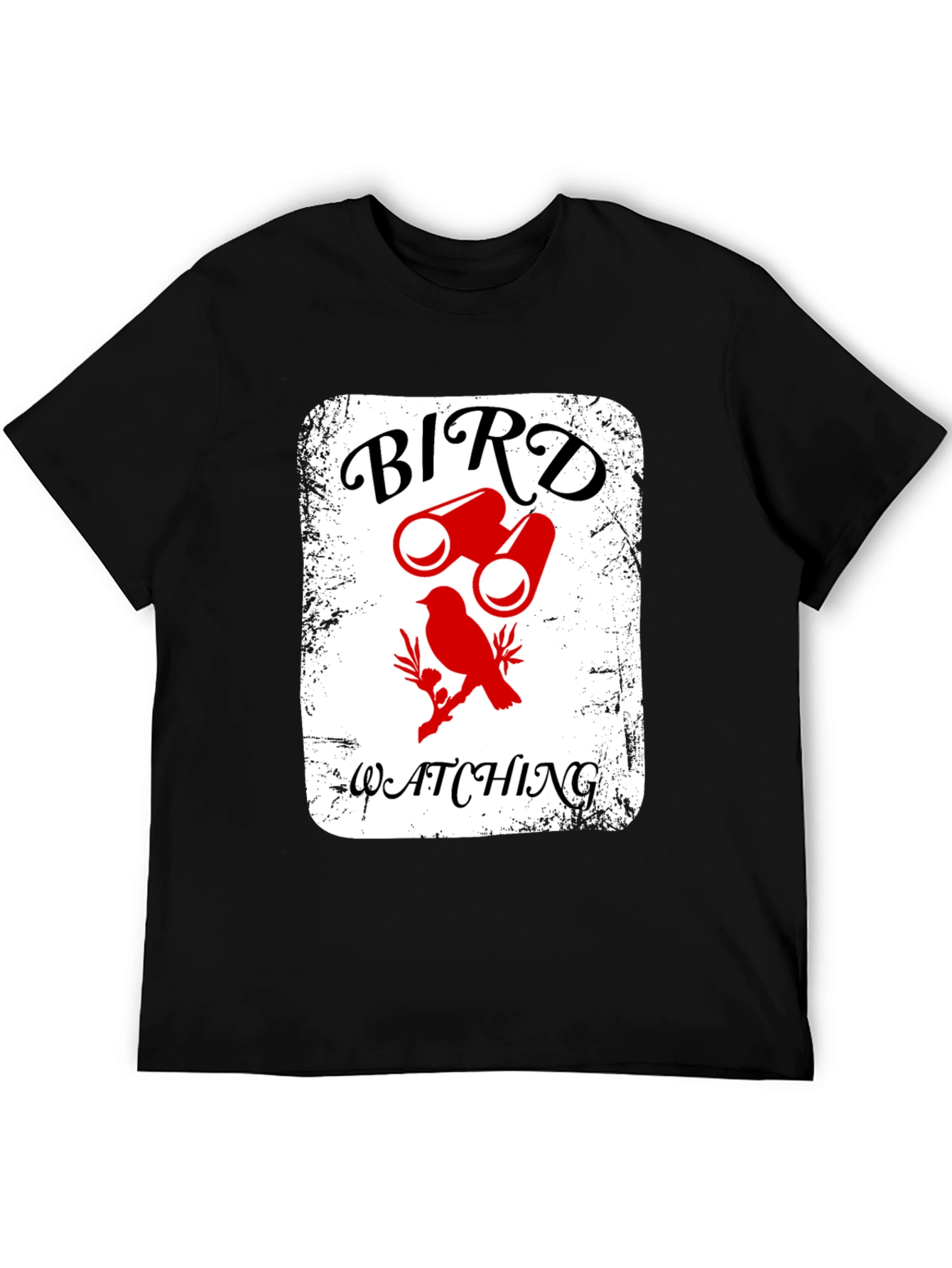 Bird Watching T-Shirt - Binoculars & Bird Graphic Tee