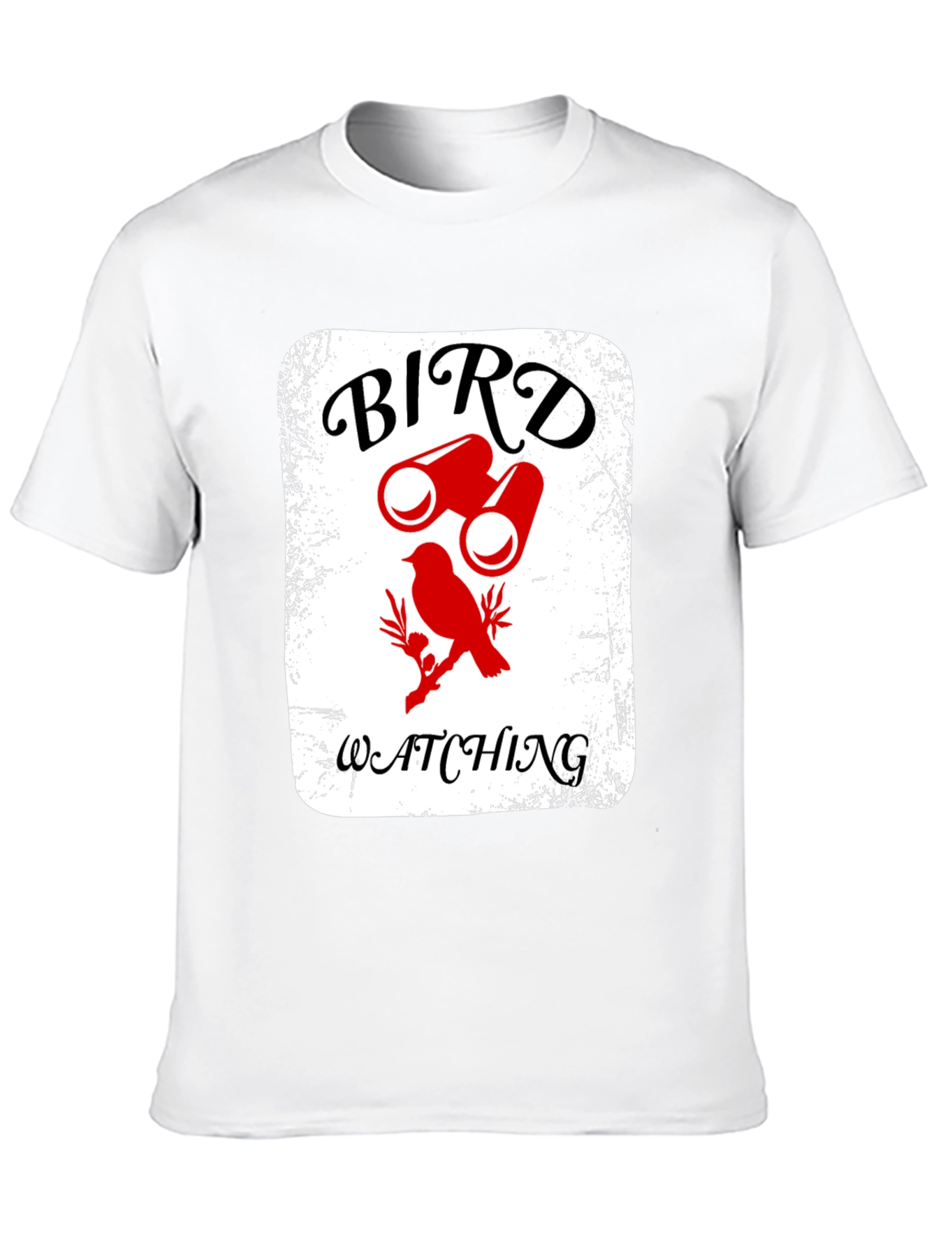 Bird Watching T-Shirt - Binoculars & Bird Graphic Tee