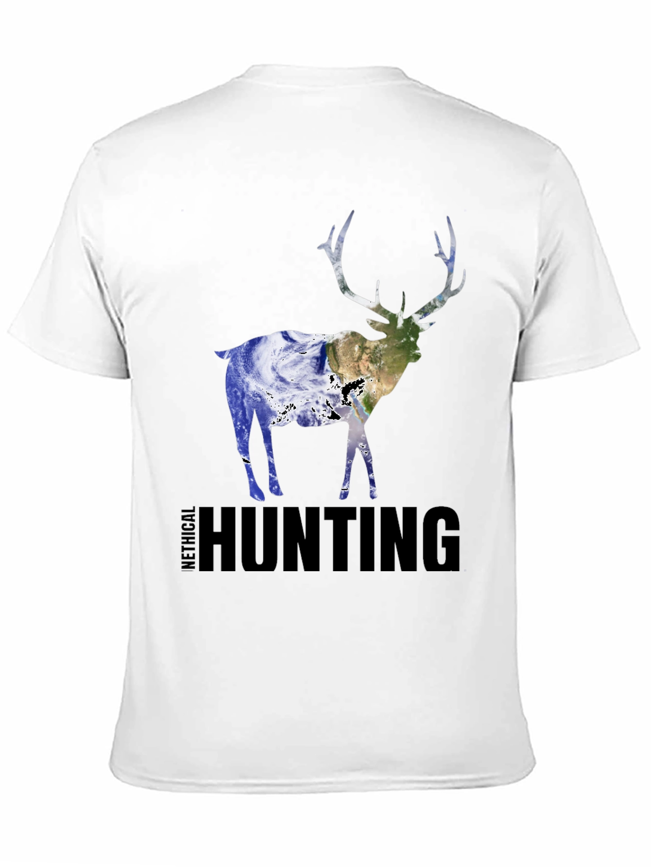 Ethical Hunting Deer Earth Graphic T-Shirt