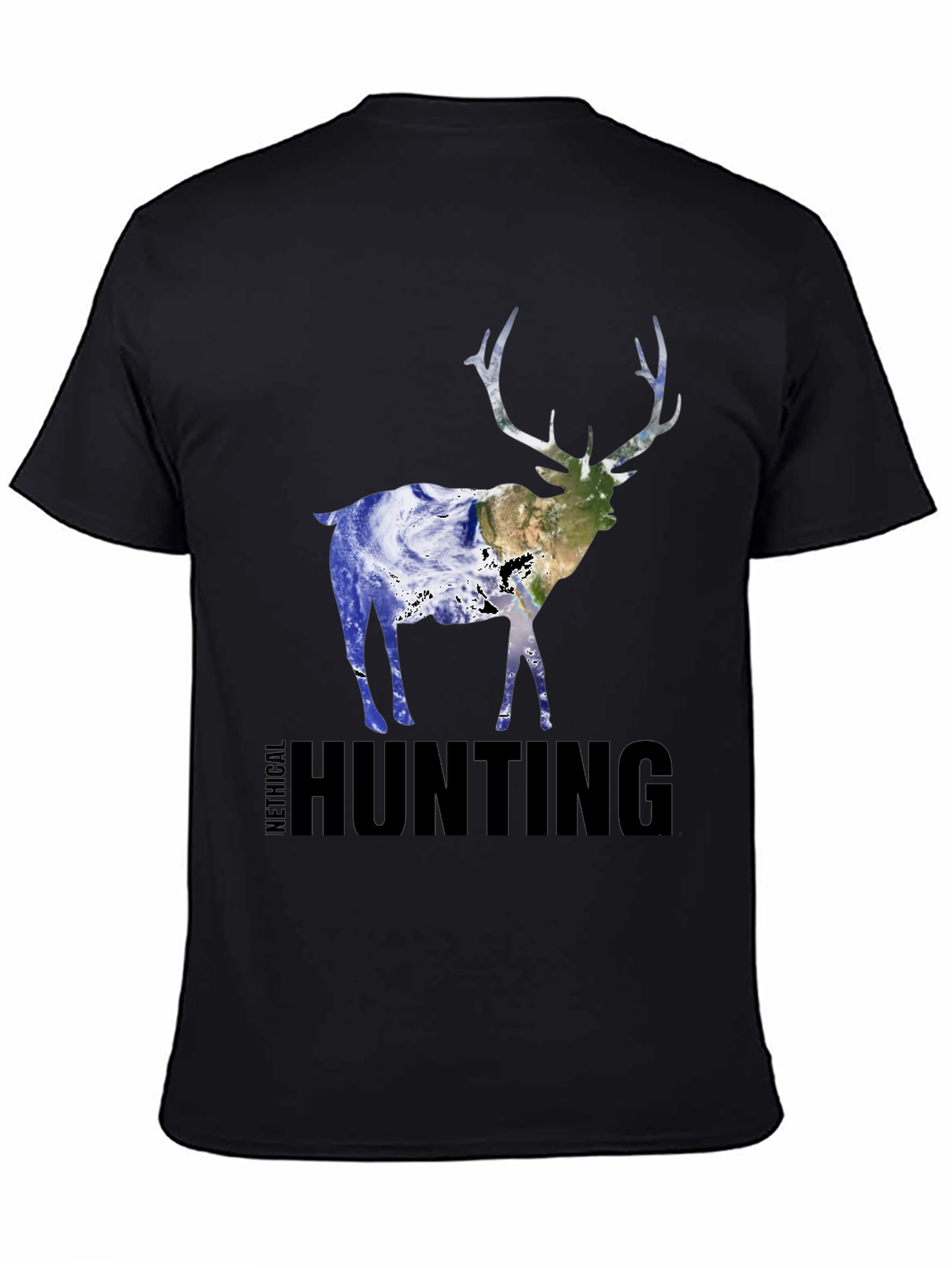 Ethical Hunting Deer Earth Graphic T-Shirt