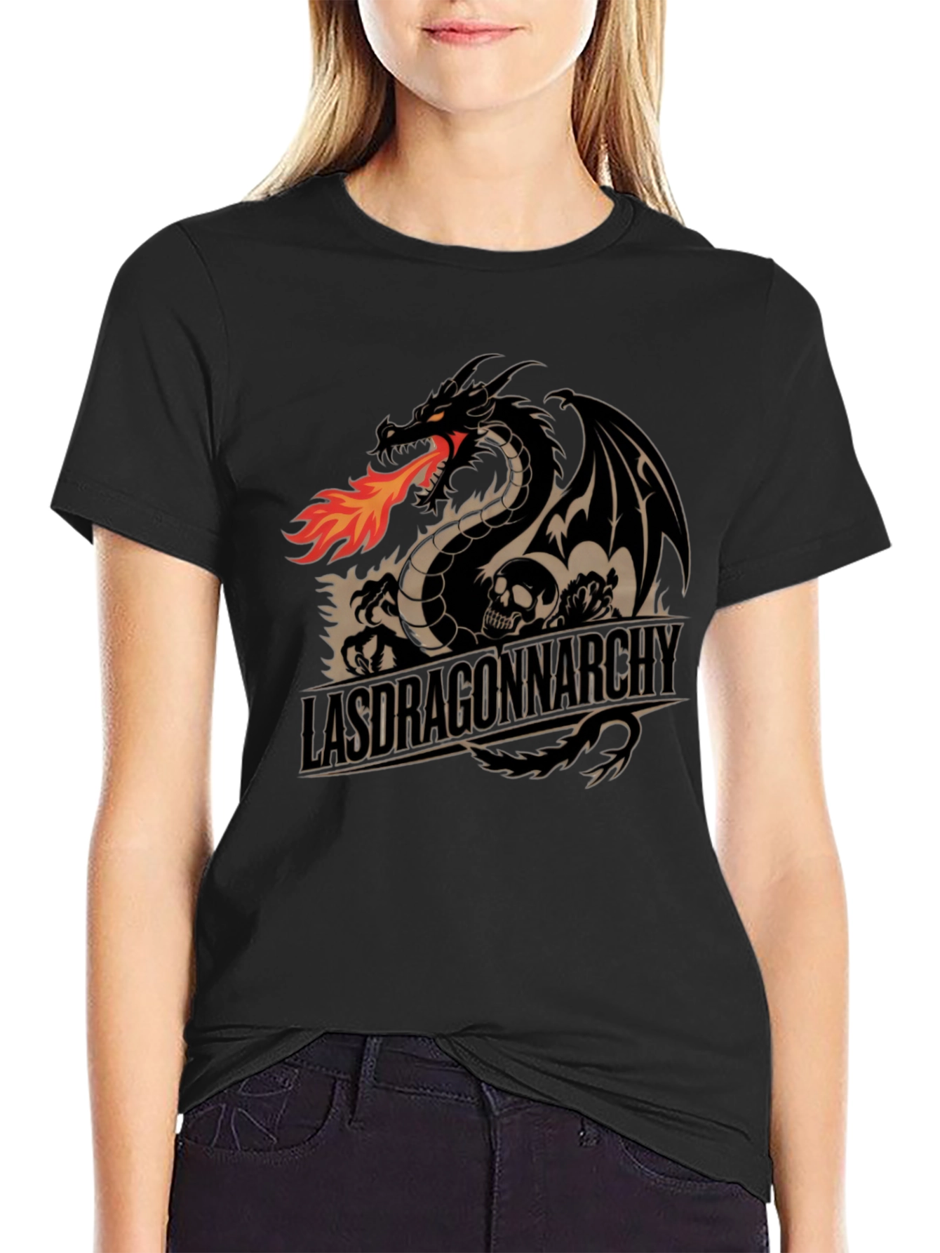 Dragon Anarchy Black Graphic Tee