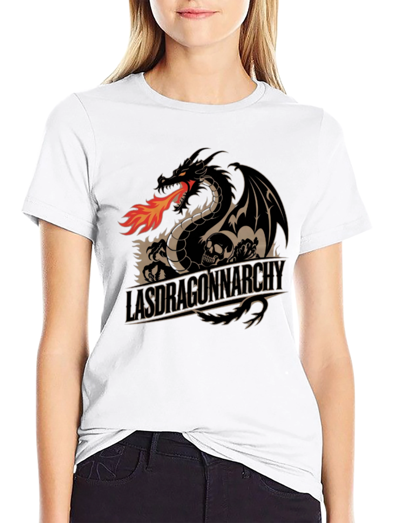 Dragon Anarchy Black Graphic Tee