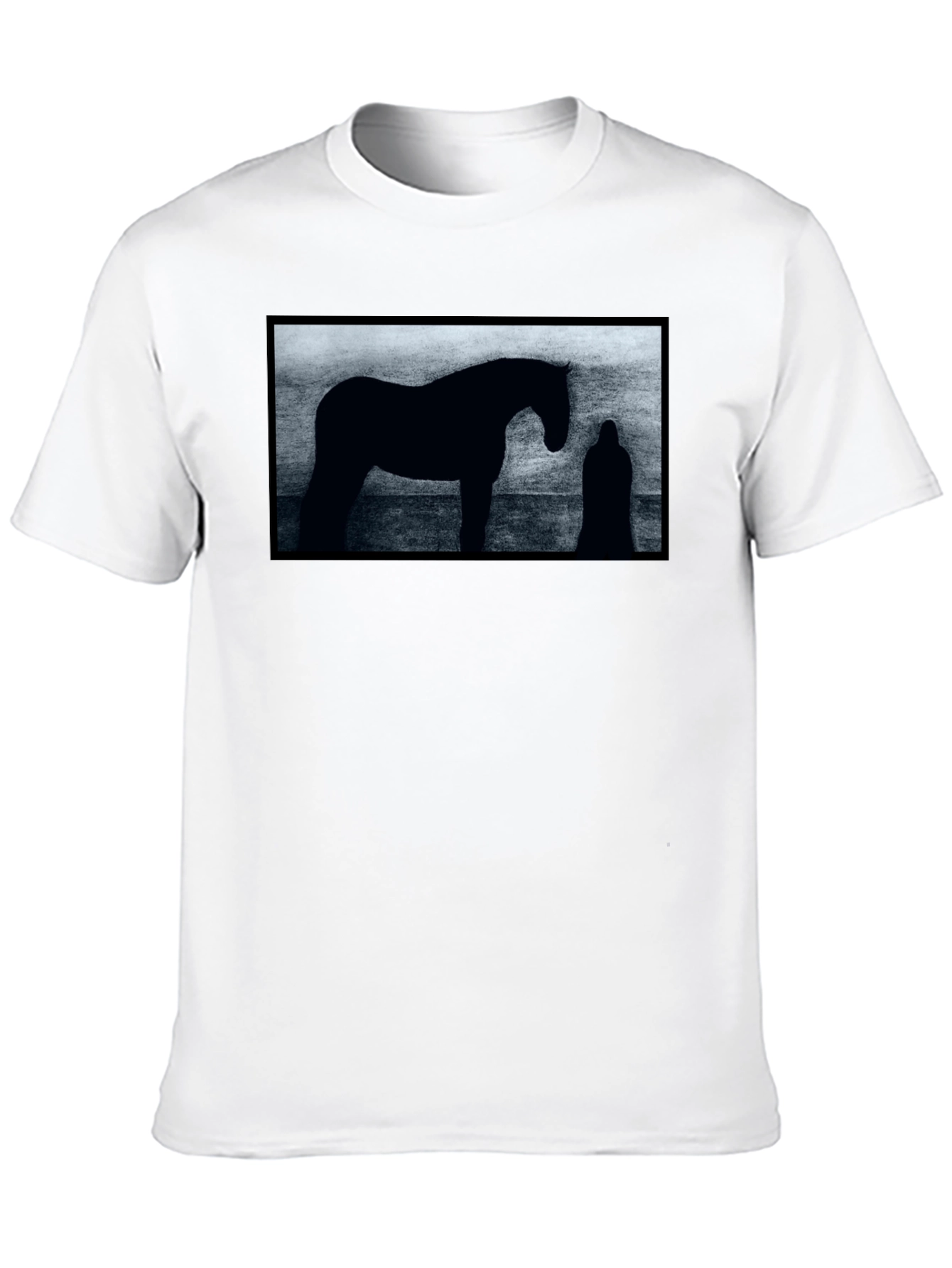 Silhouette Horse Graphic T-Shirt - Unisex Black Tee