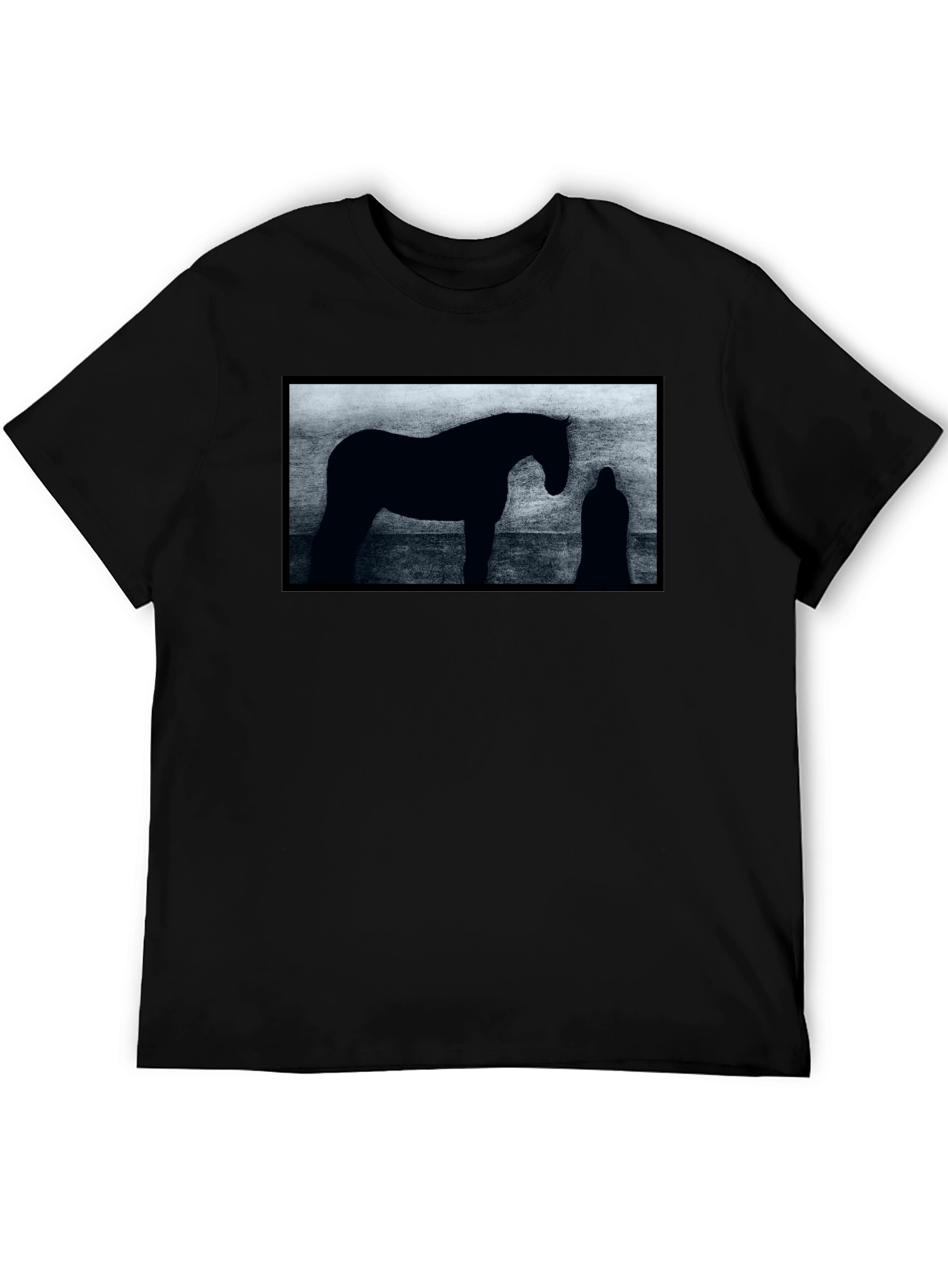 Silhouette Horse Graphic T-Shirt - Unisex Black Tee