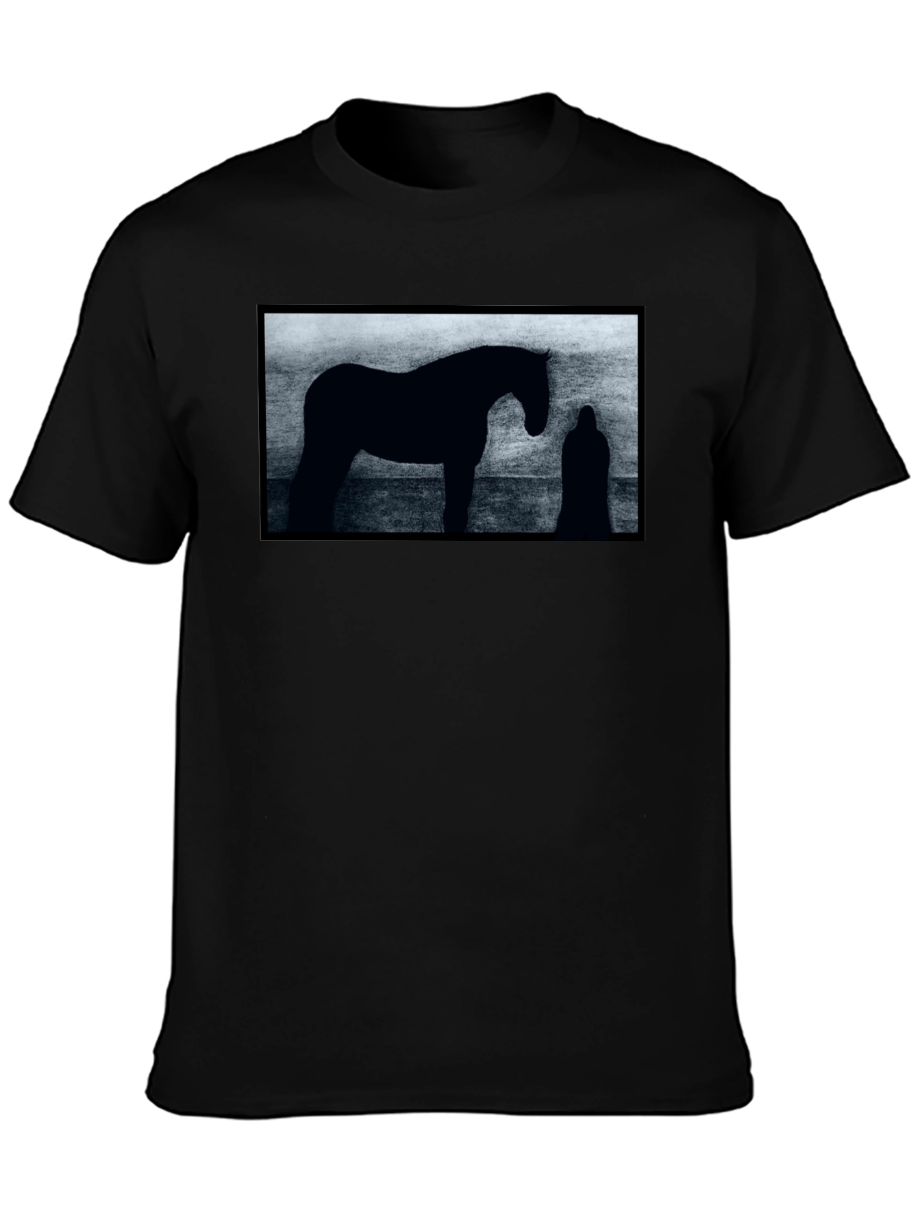 Silhouette Horse Graphic T-Shirt - Unisex Black Tee