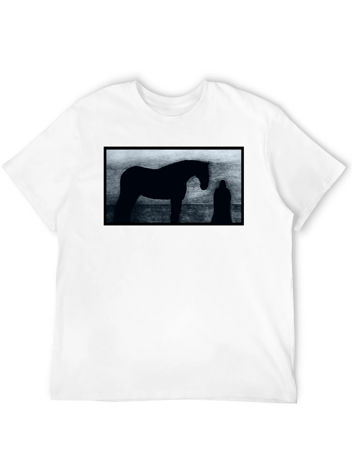 Silhouette Horse Graphic T-Shirt - Unisex Black Tee