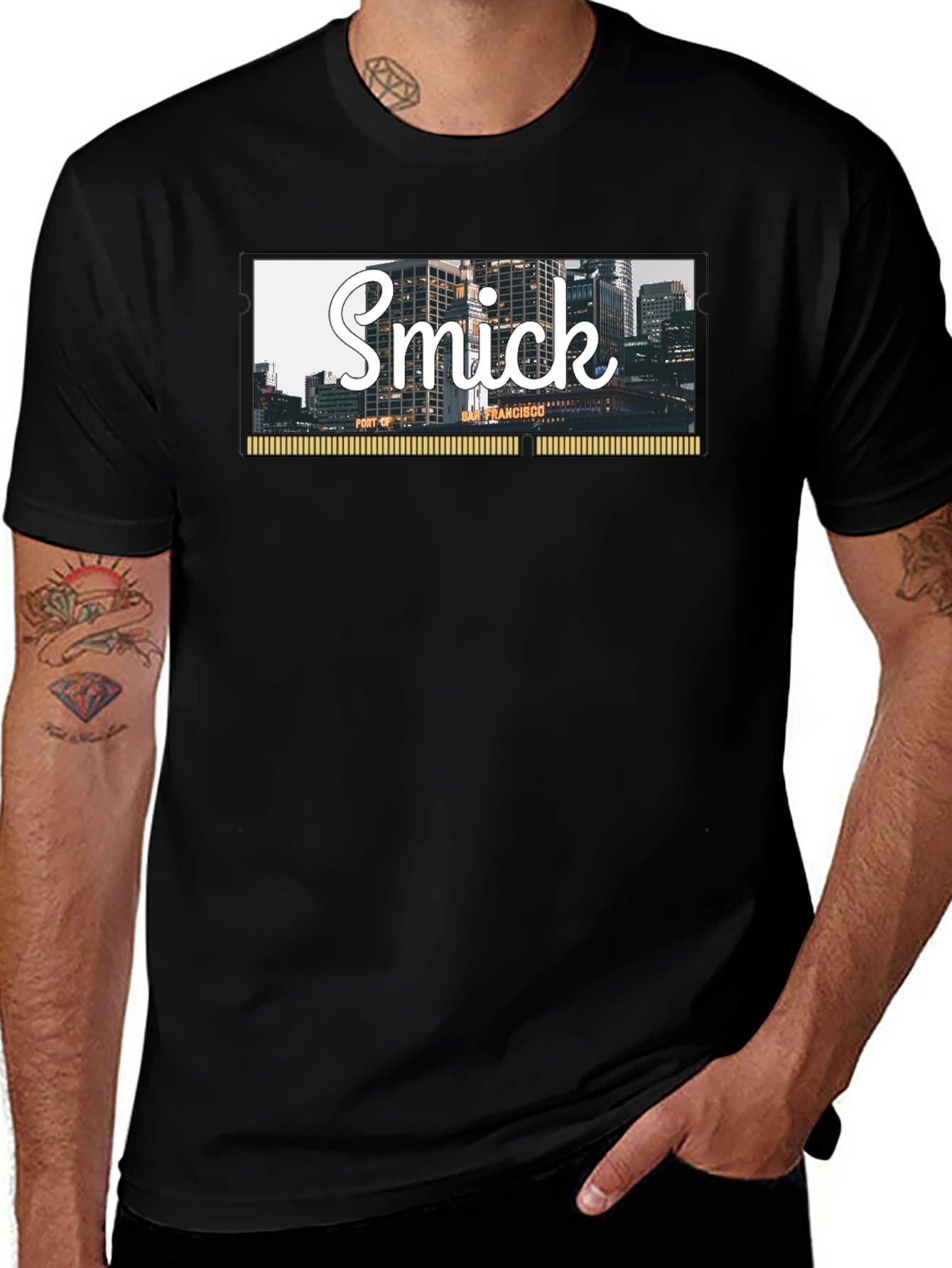 Smick San Francisco Cityscape Graphic T-Shirt