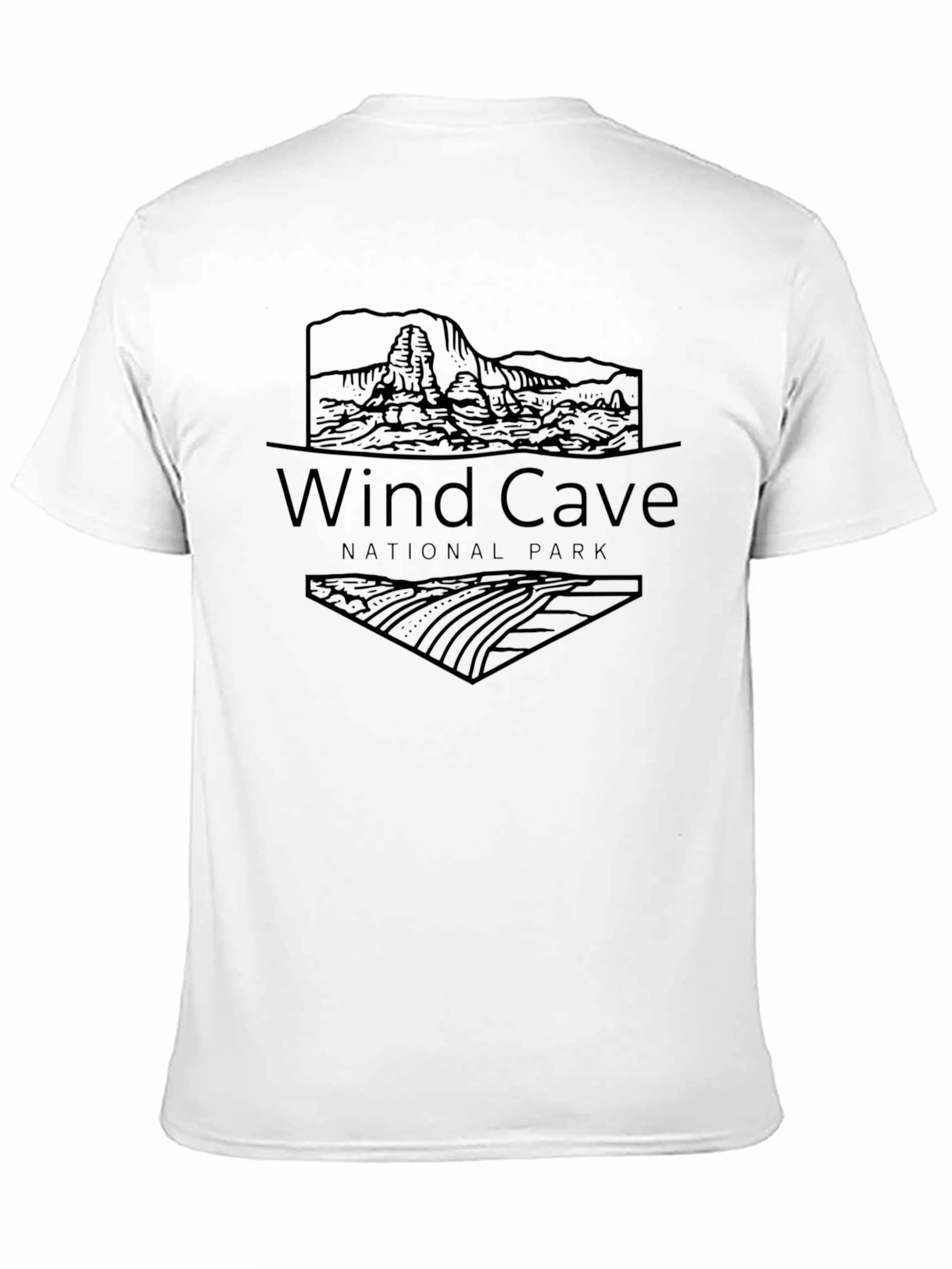 Wind Cave National Park Black T-Shirt
