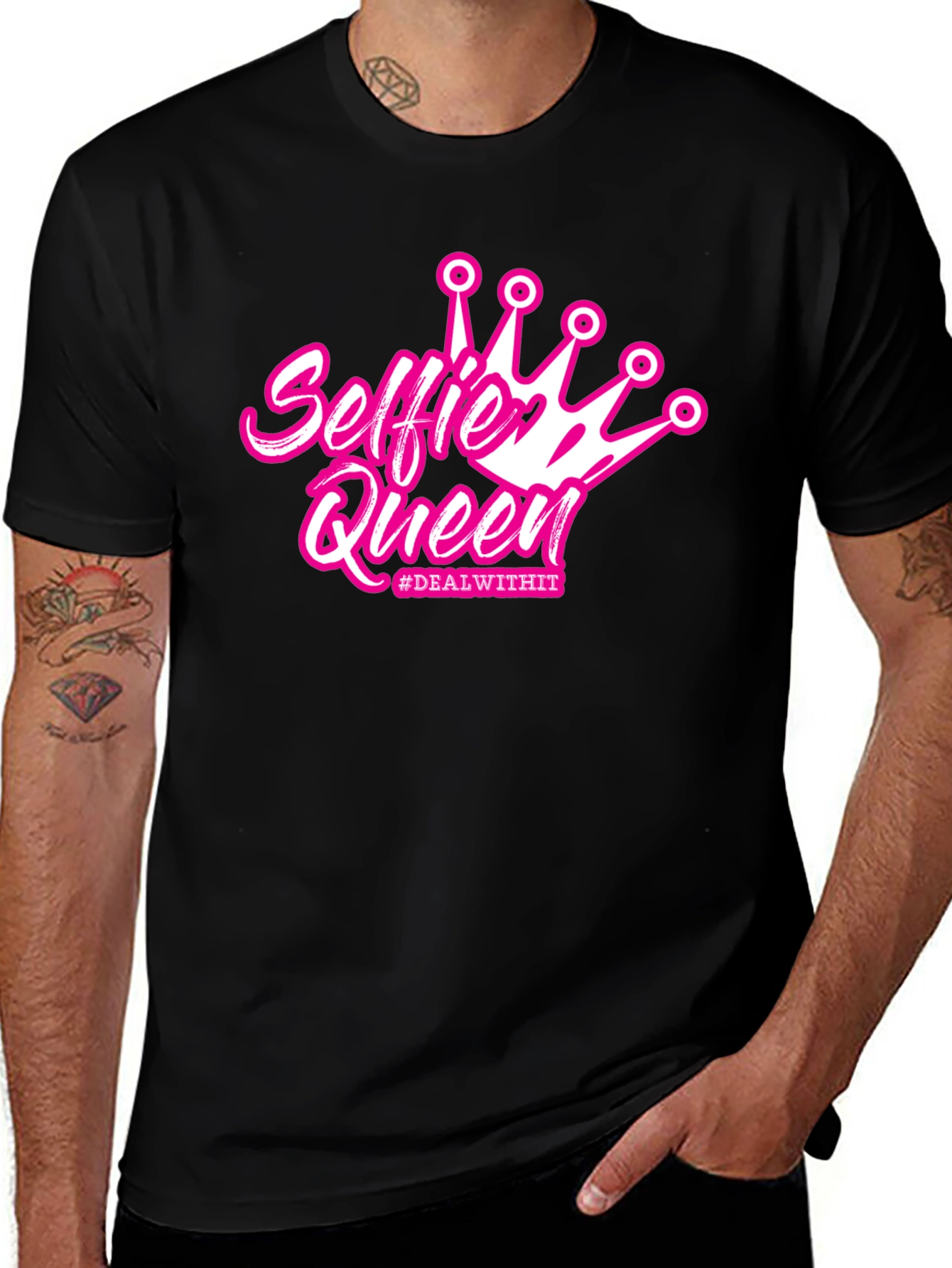 Selfie Queen Black T-Shirt