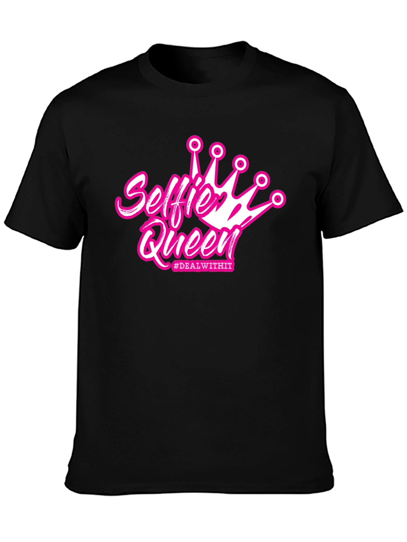 Selfie Queen Black T-Shirt