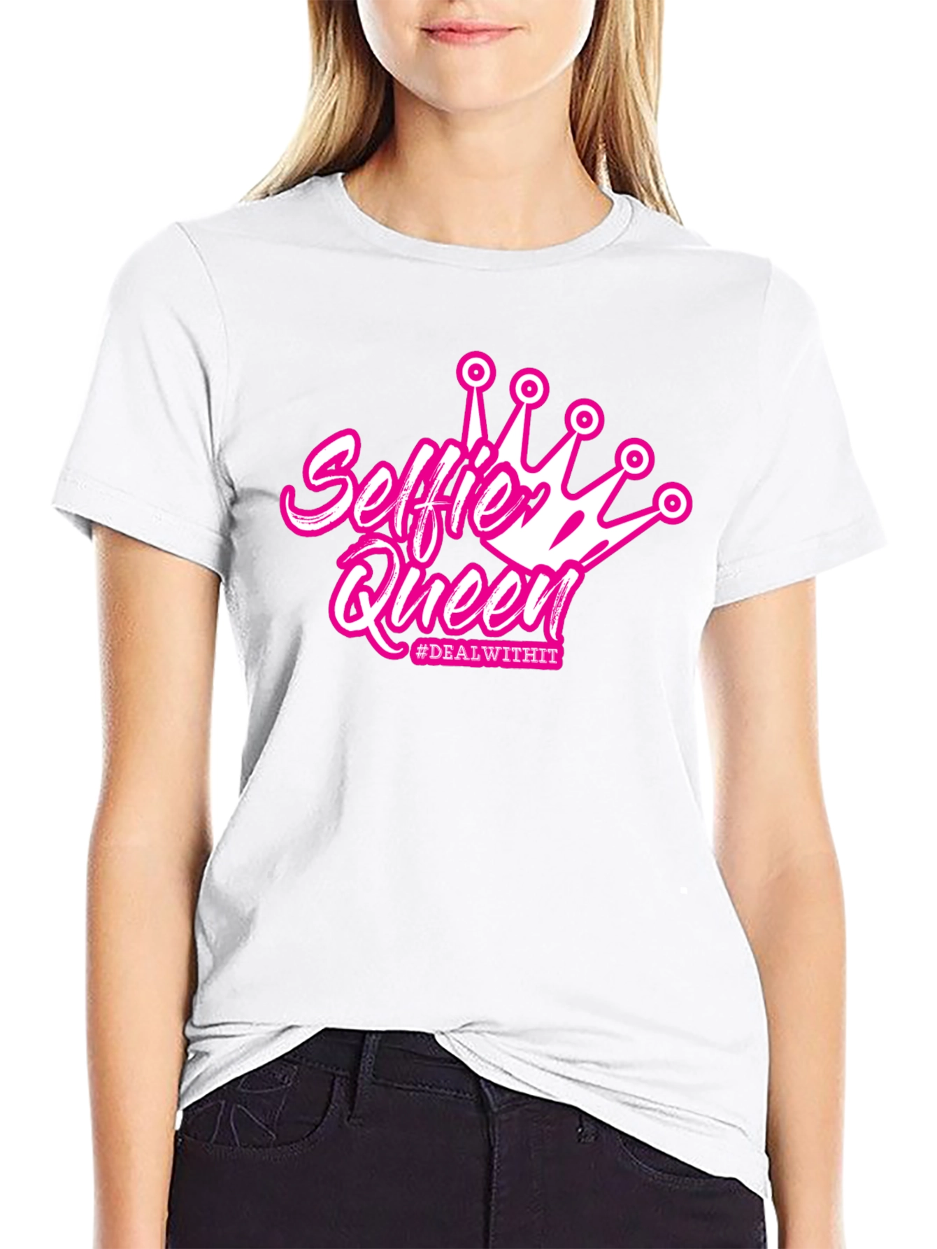 Selfie Queen Black T-Shirt