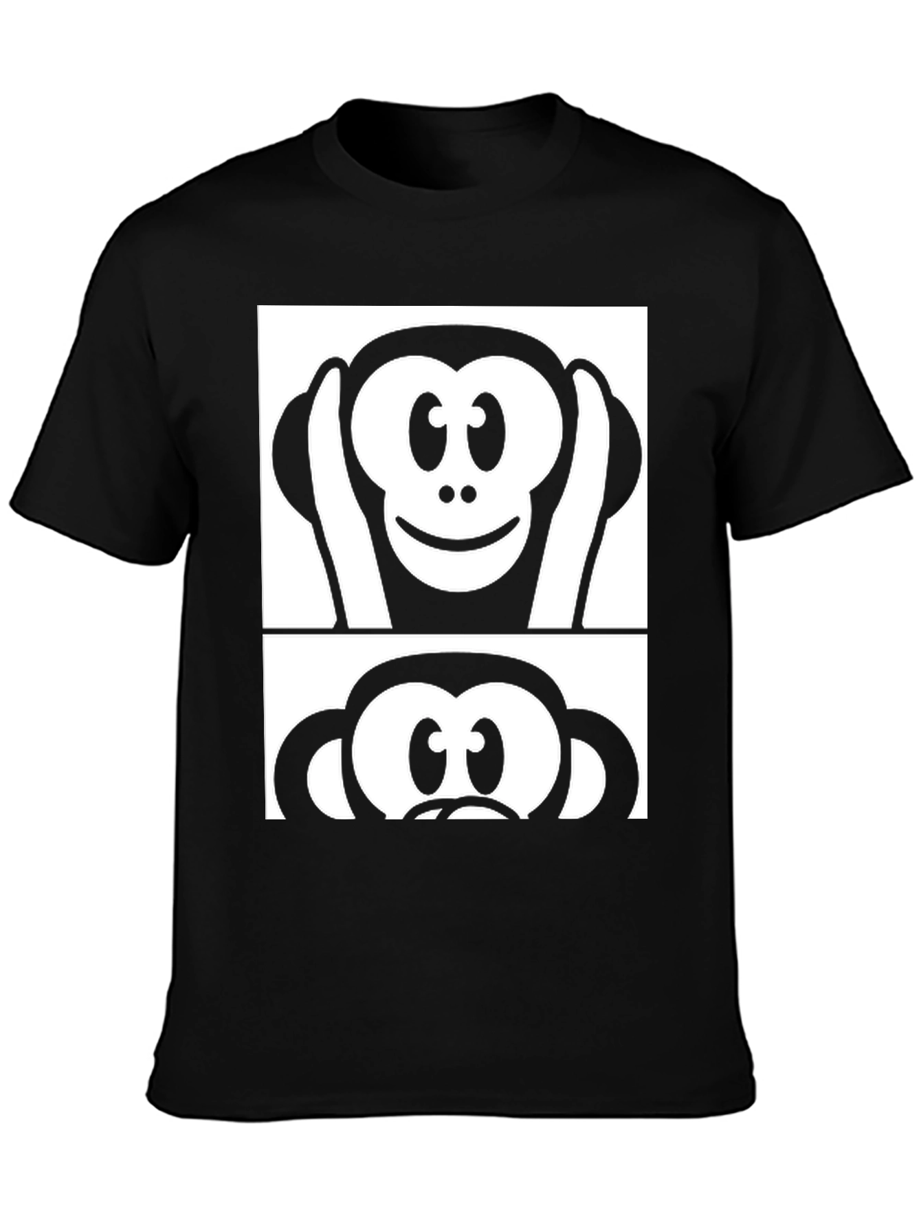 Hear See Speak No Evil Monkey Graphic Tee