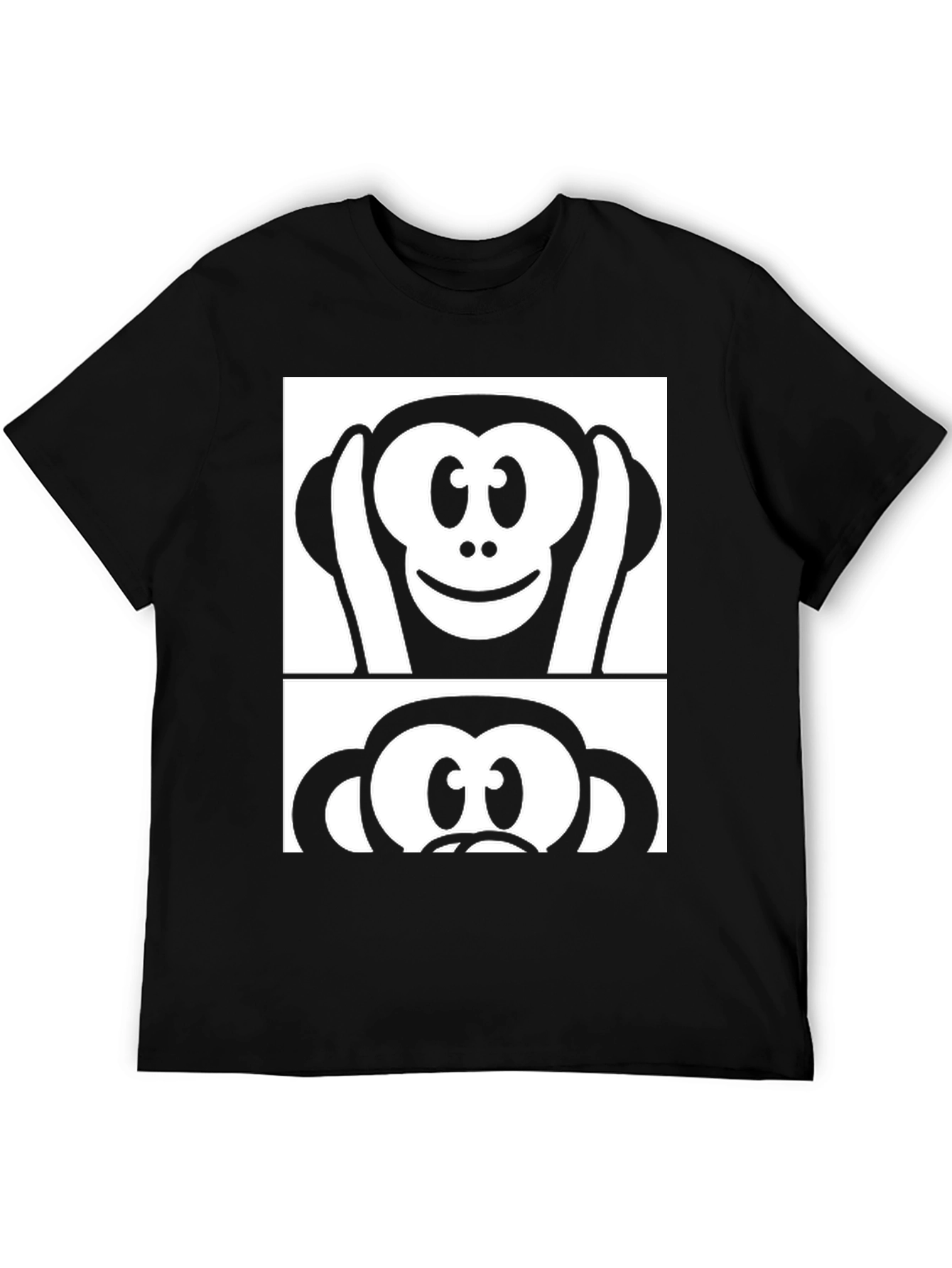 Hear See Speak No Evil Monkey Graphic Tee