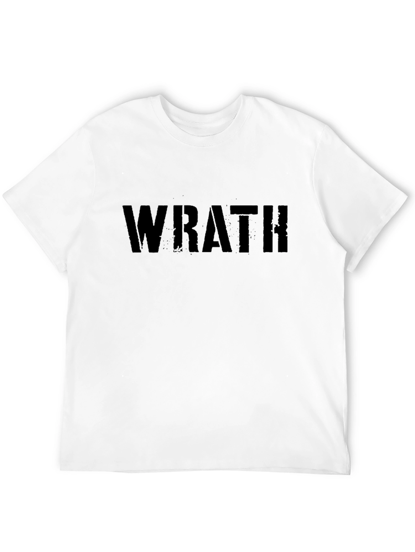 Wrath Black Graphic Tee - Bold Statement Shirt