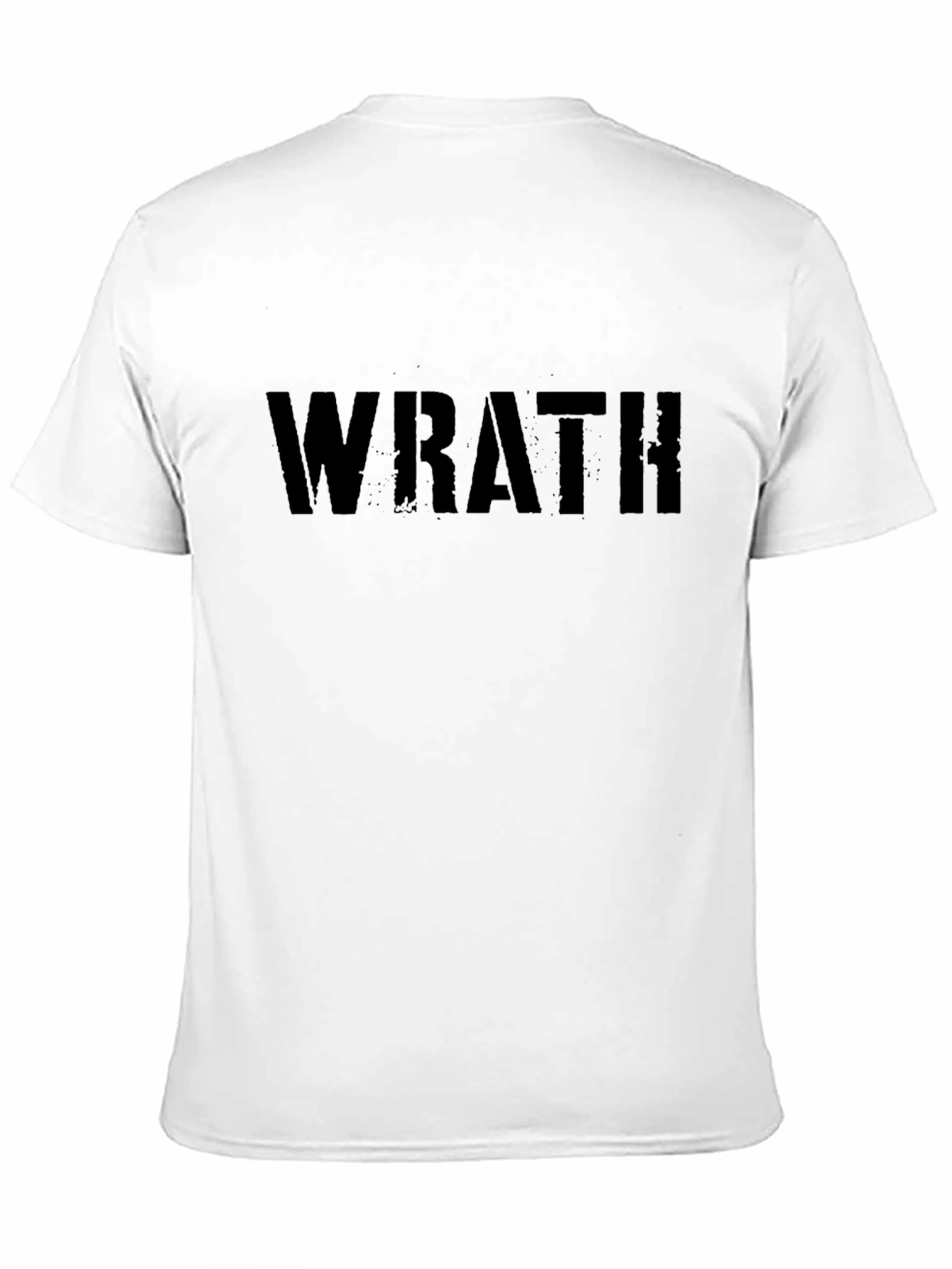 Wrath Black Graphic Tee - Bold Statement Shirt