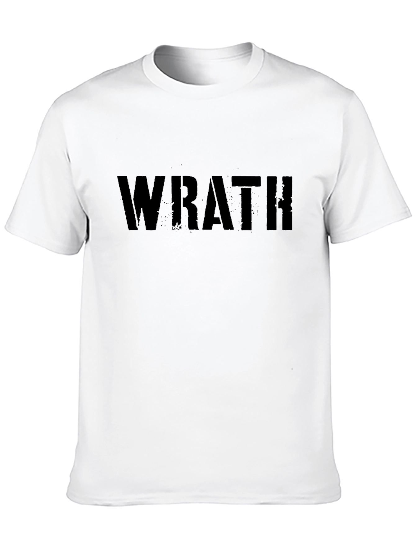 Wrath Black Graphic Tee - Bold Statement Shirt