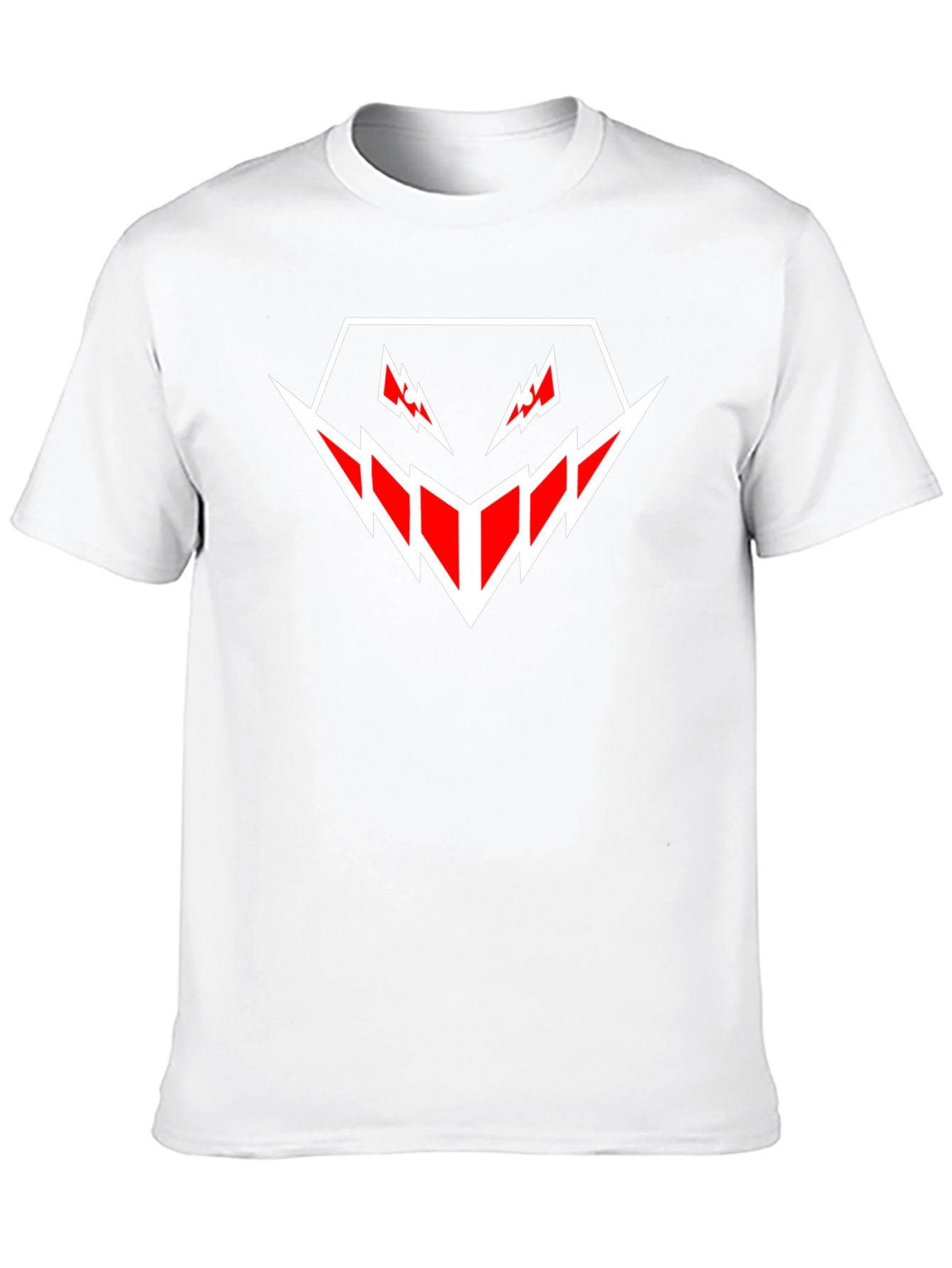 Mens Black T-Shirt with Geometric Graphic