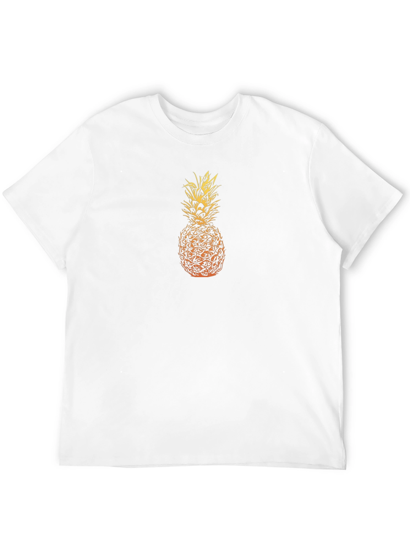 Pineapple Graphic Tee - Stylish Black T-Shirt