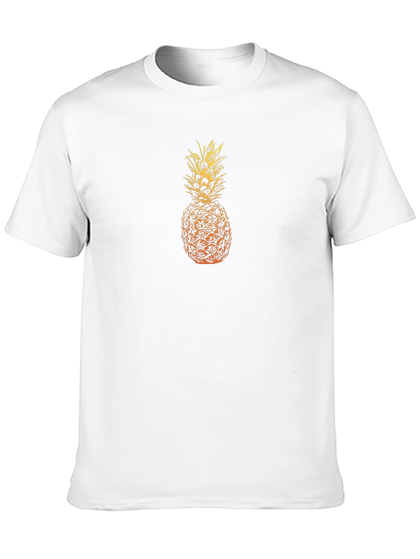 Pineapple Graphic Tee - Stylish Black T-Shirt