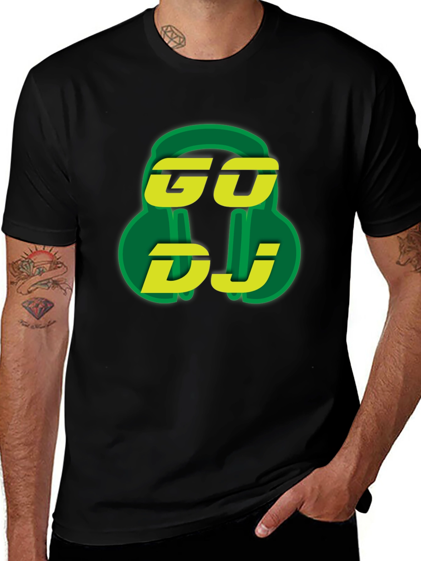 GO DJ Graphic T-Shirt - Music Lover Tee