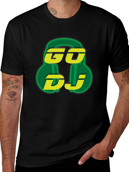 GO DJ Graphic T-Shirt - Music Lover Tee