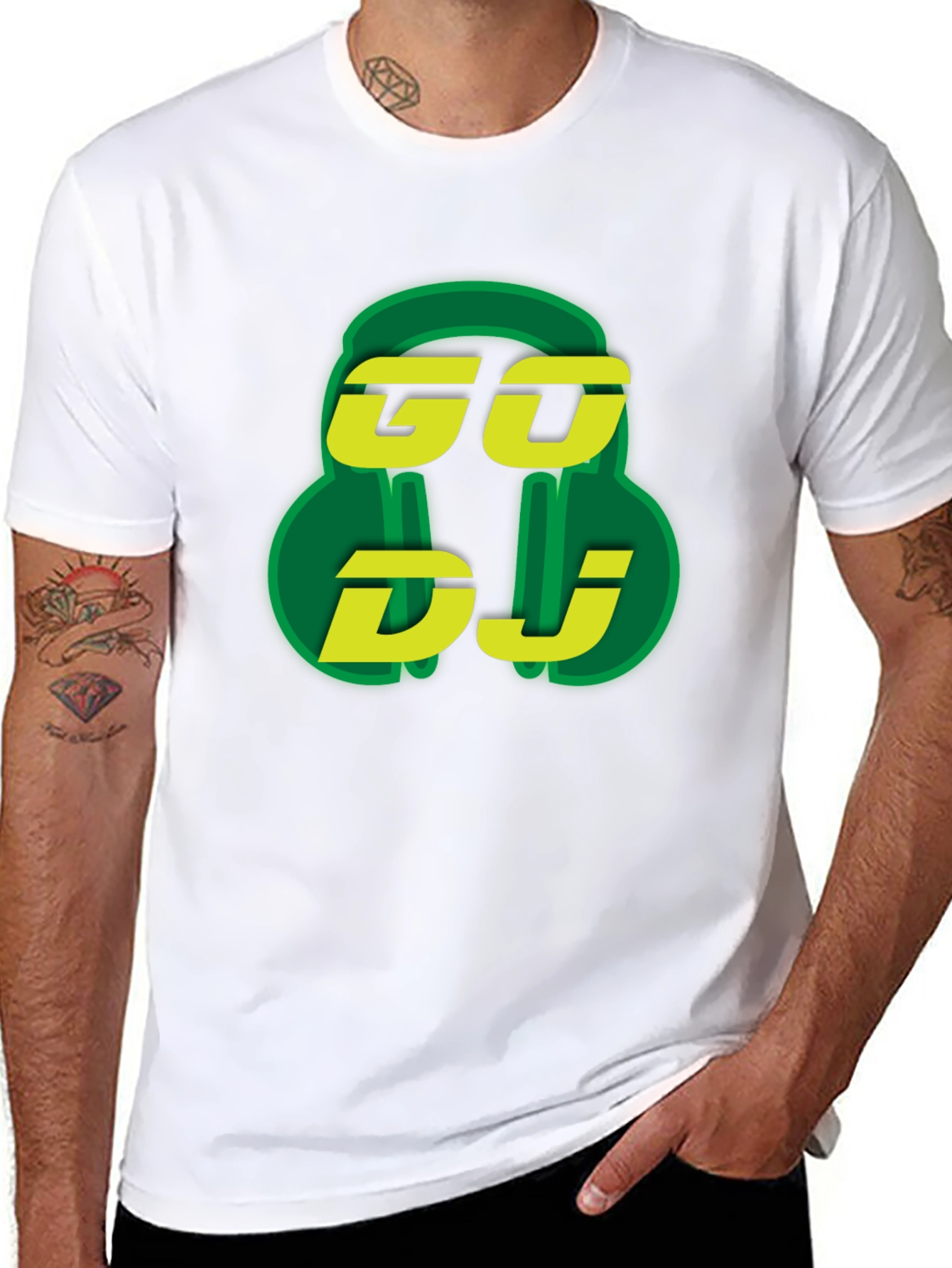 GO DJ Graphic T-Shirt - Music Lover Tee