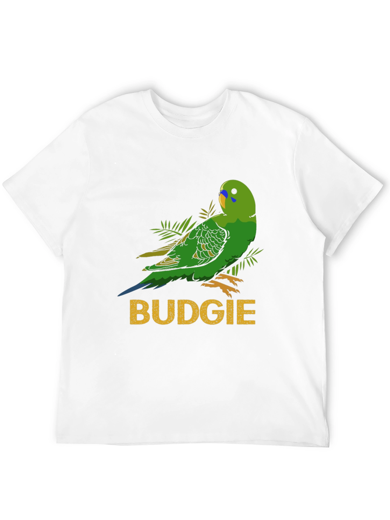 Budgie Parrot Graphic T-Shirt - Bird Lover Tee