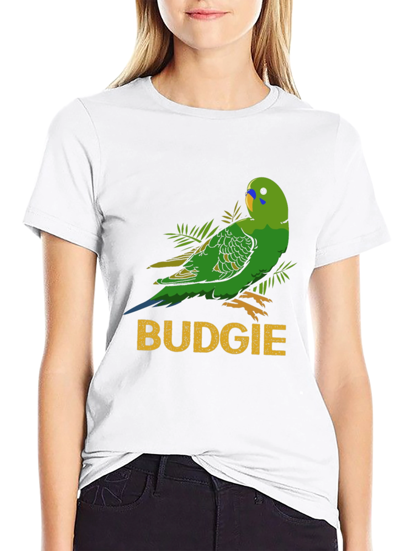 Budgie Parrot Graphic T-Shirt - Bird Lover Tee