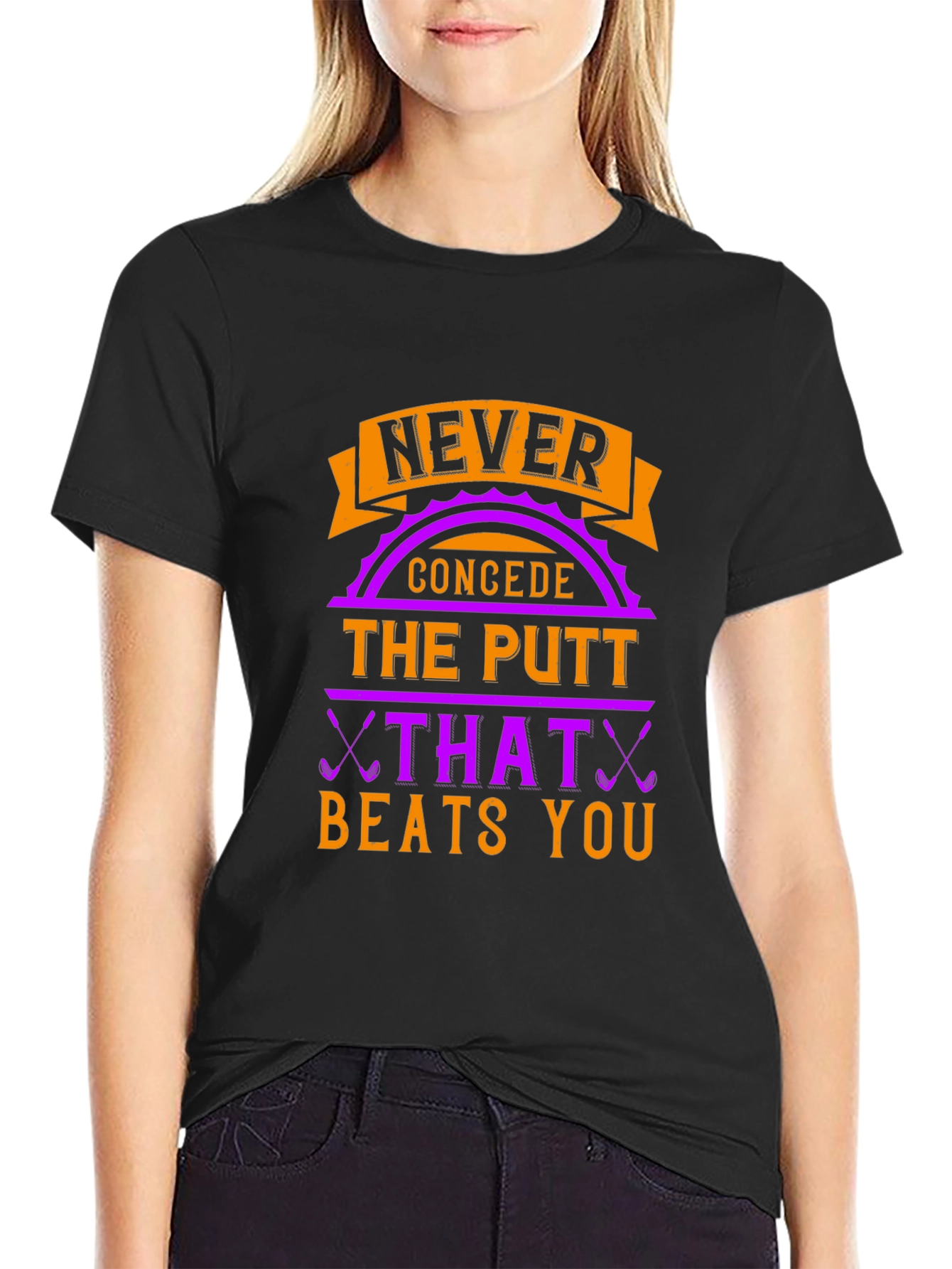 Never Concede Golf T-Shirt - Funny Golf Gift