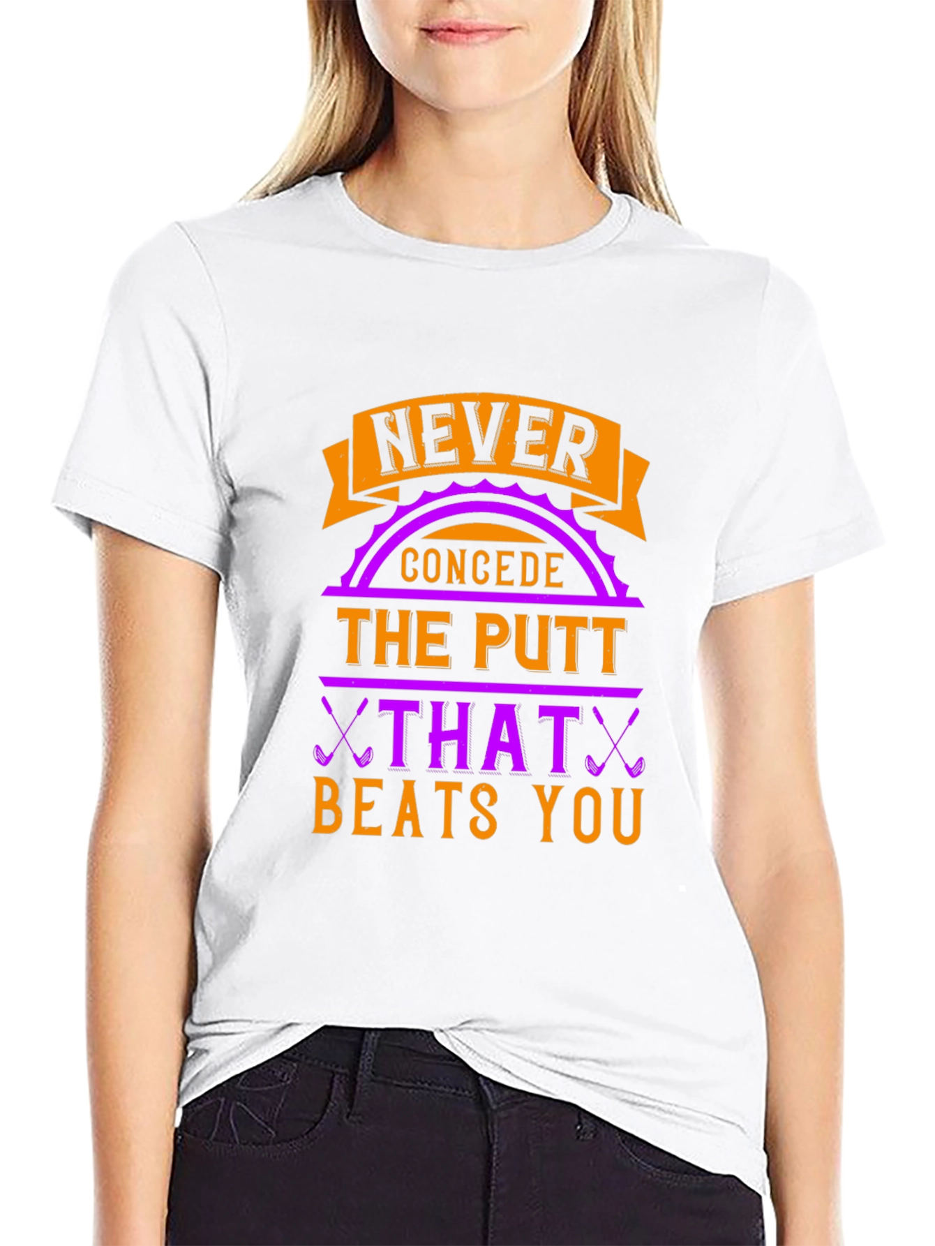 Never Concede Golf T-Shirt - Funny Golf Gift