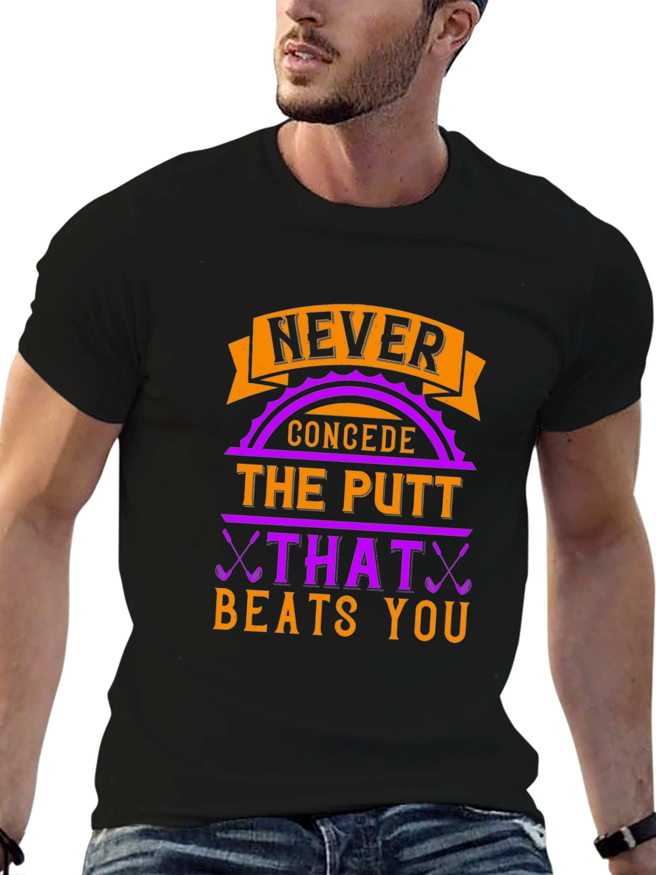Never Concede Golf T-Shirt - Funny Golf Gift